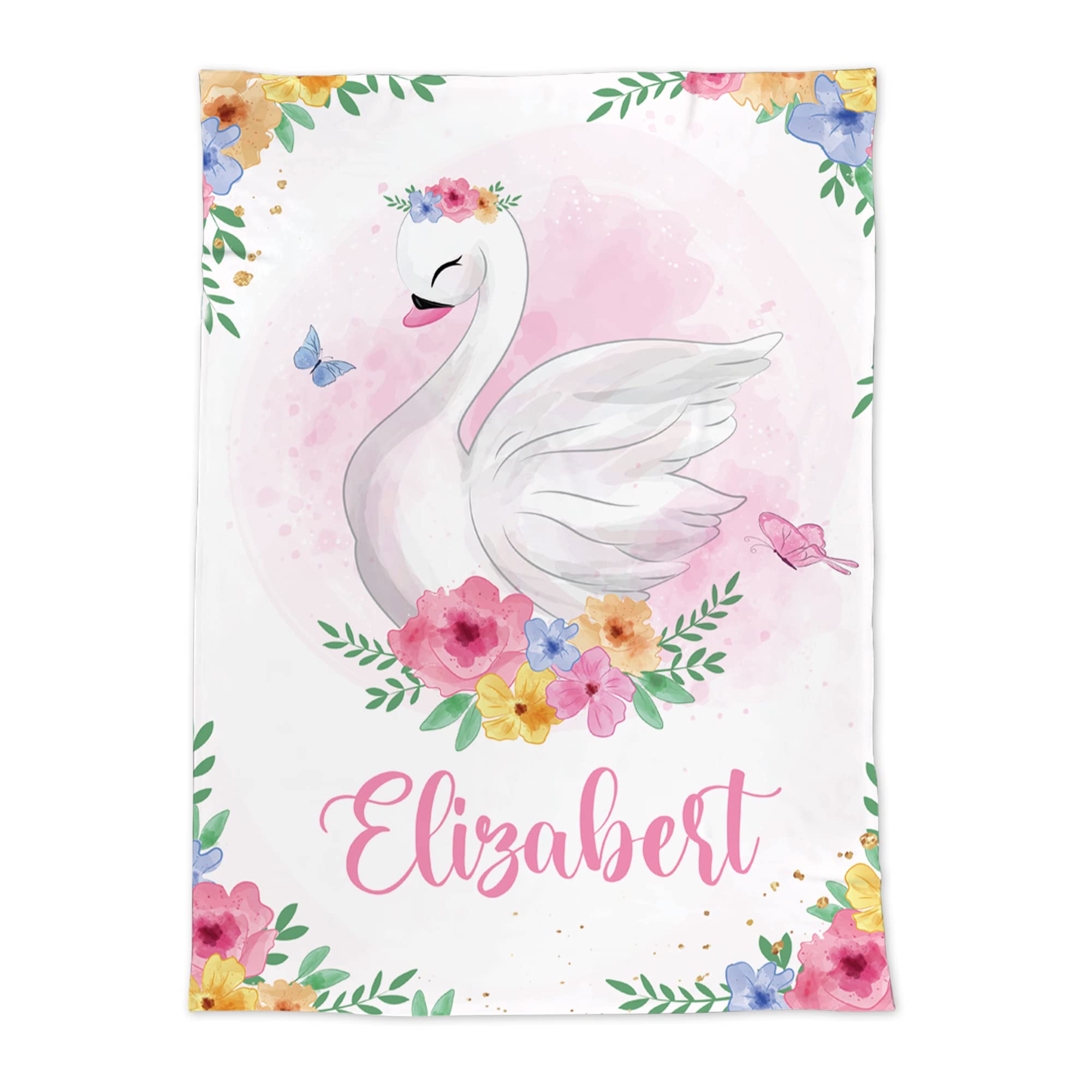 Personalized Baby Blankets with Name - Custom Embroidered Baby Blankets for Girls & Boys, Super Soft Plush Fleece Blanket 30