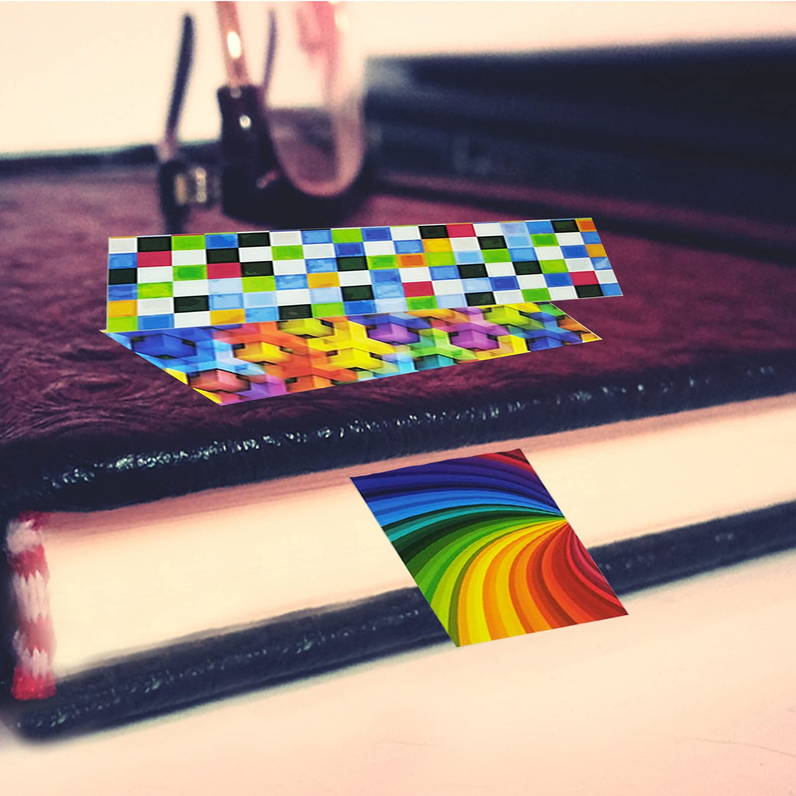 160Pcs Colorful Laminated Paper Bookmarks for Kids - Fun & Creative Reading Bookmarks for School, Gifts & Stationery Supplies - Perfect for Book Lovers, Students & Teachers