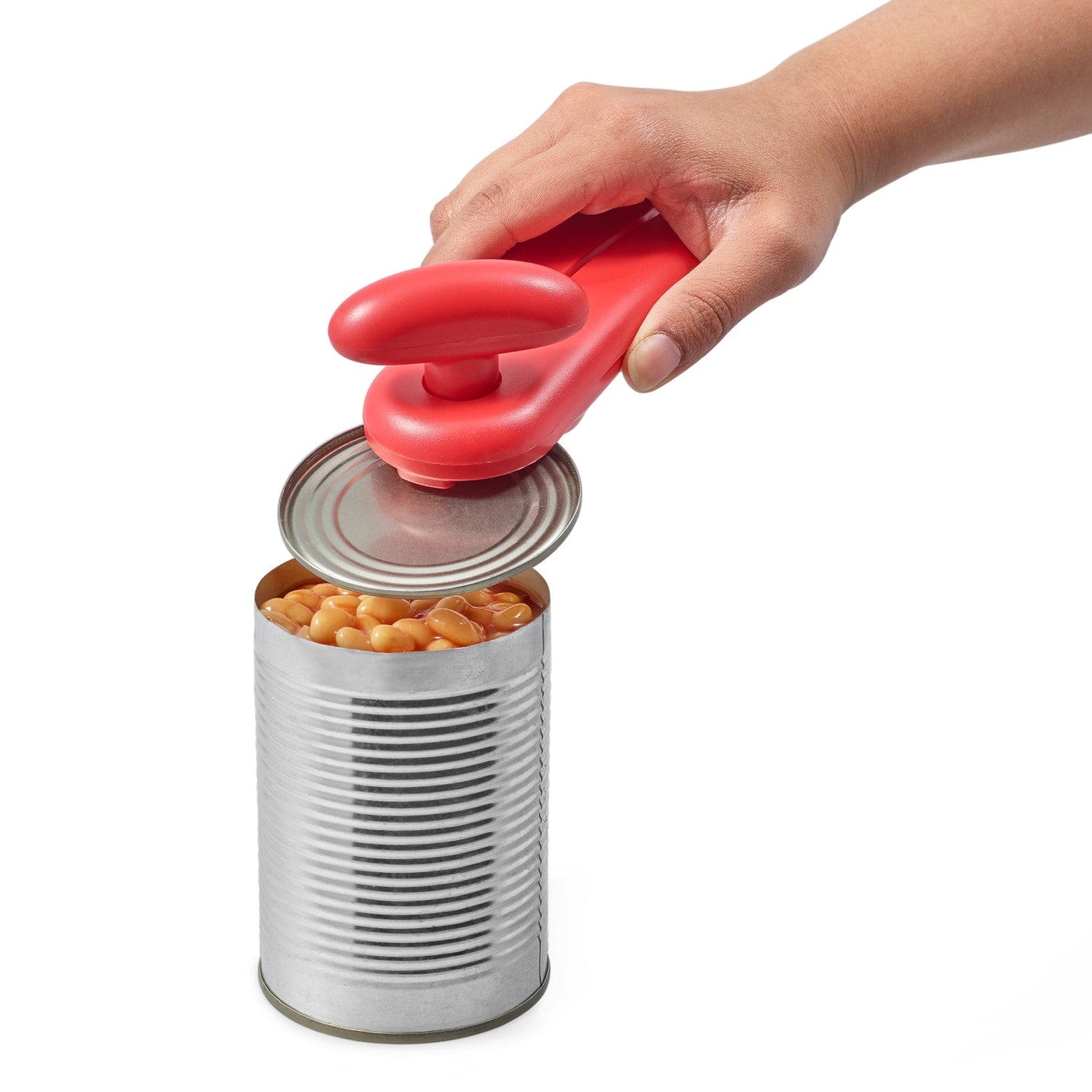 Zyliss MagiCan Can Opener - Smooth & Effortless Manual Can Opener with Ergonomic Handle, Red - Perfect for Kitchen, Camping & Emergency Preparedness