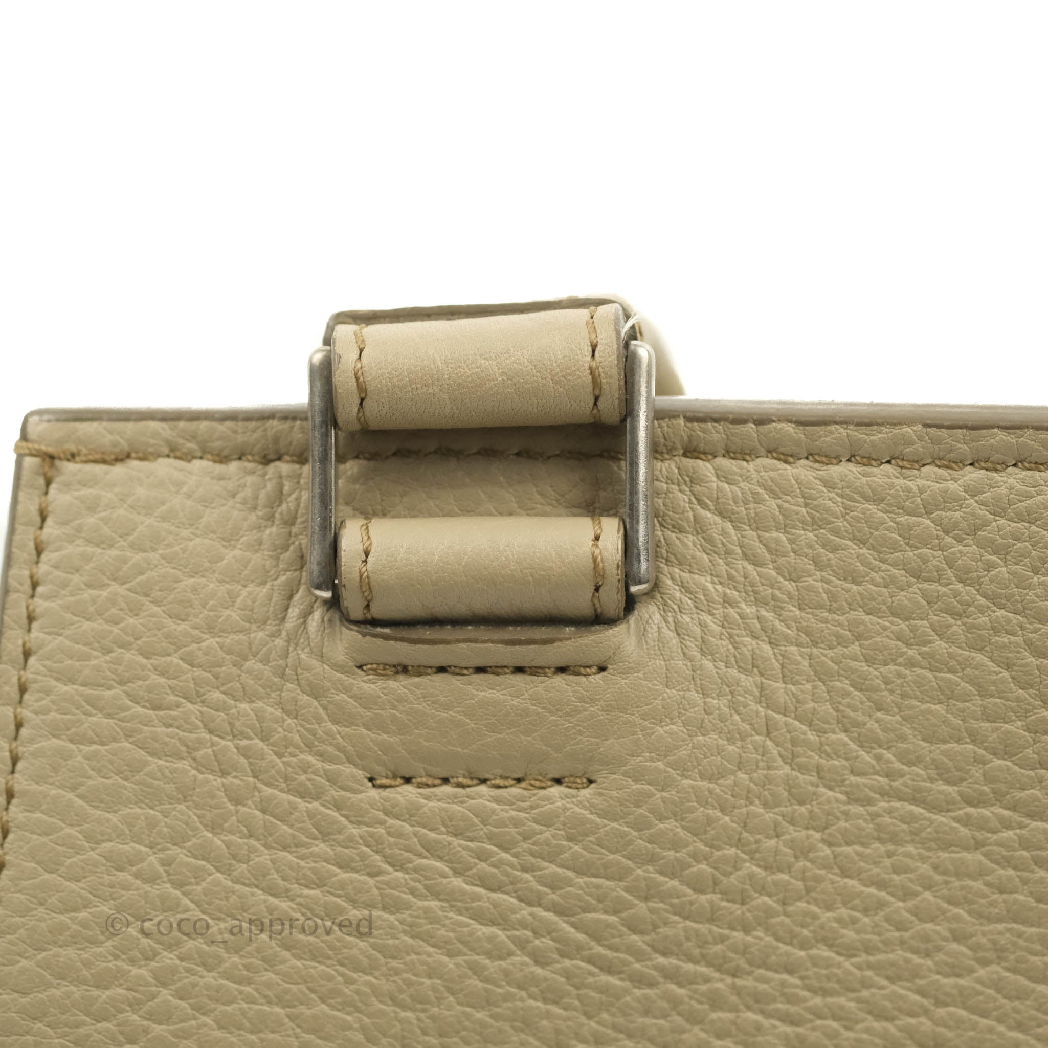 Celine Medium Edge Bag in Etaupe Grained Calfskin Leather - Luxury Crossbody Purse for Women, Perfect for Work, Travel & Evening Events