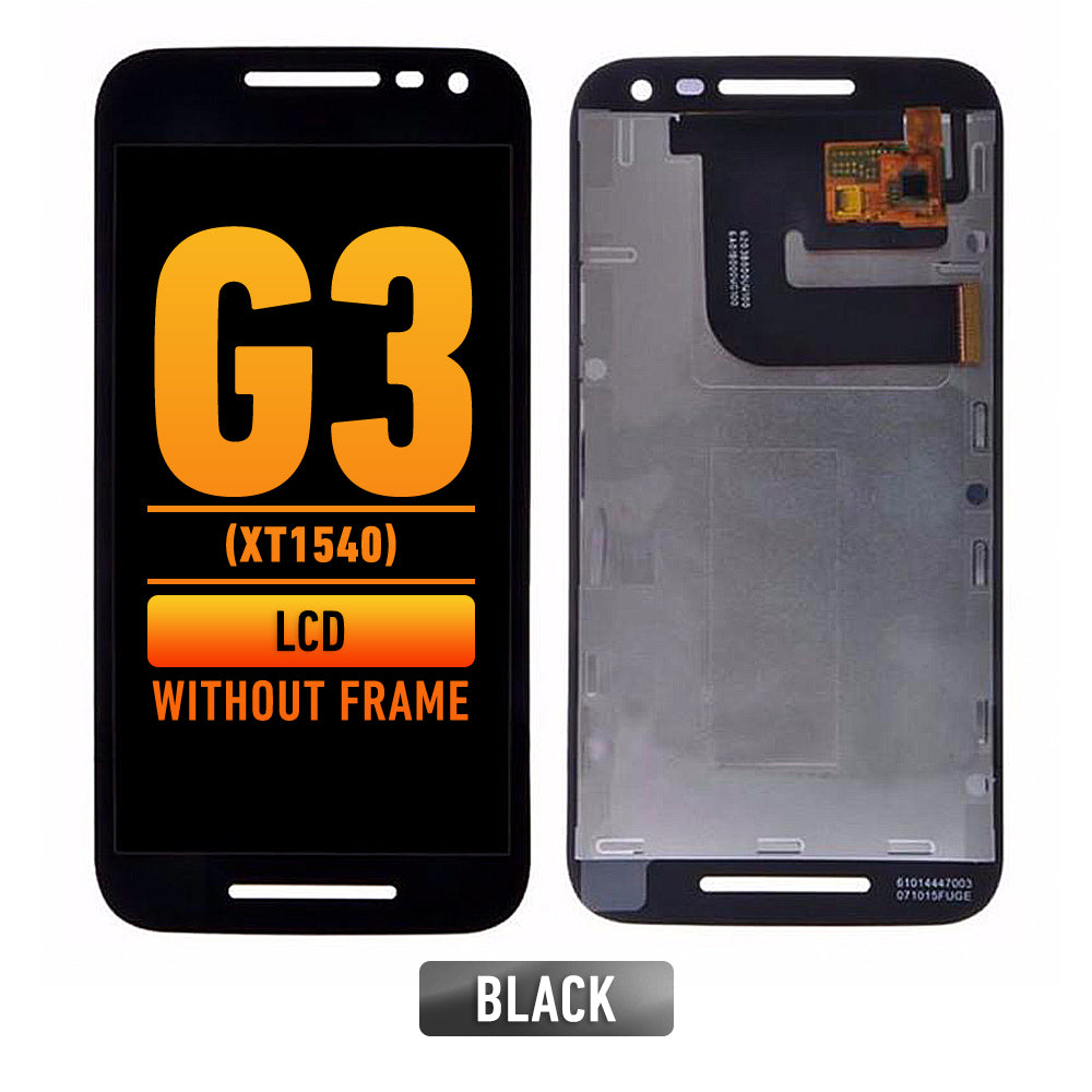 Refurbished Motorola Moto G3 XT1540 LCD Screen Replacement - Black (No Frame Included) | DIY Repair Kit for Cracked or Damaged Display | Perfect for Phone Screen Replacement at Home or Workshop