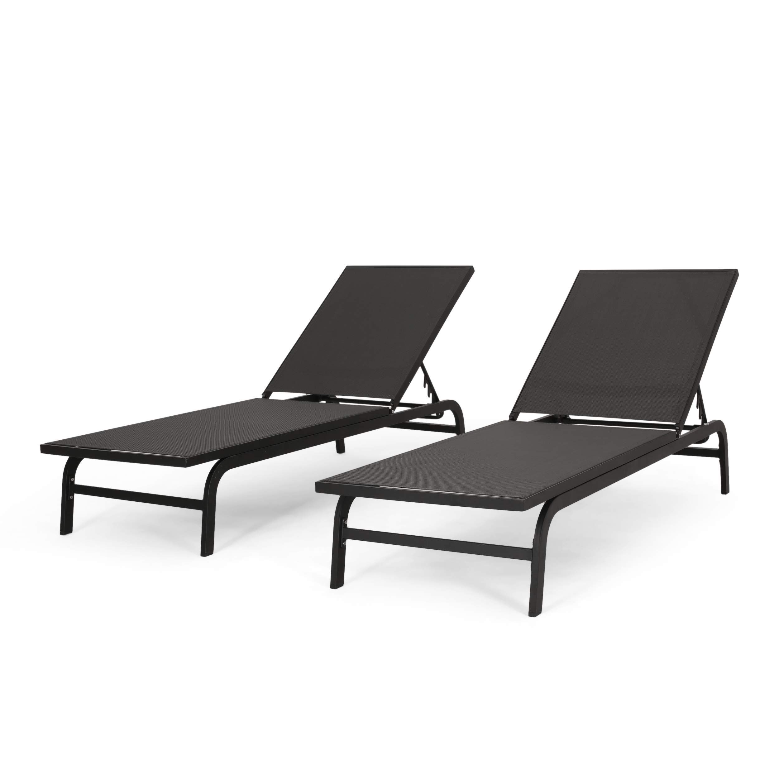 Christopher Knight Home Finn Chaise Lounge Set - Dark Gray Modern Sectional Sofa for Living Room, Patio & Outdoor Relaxation