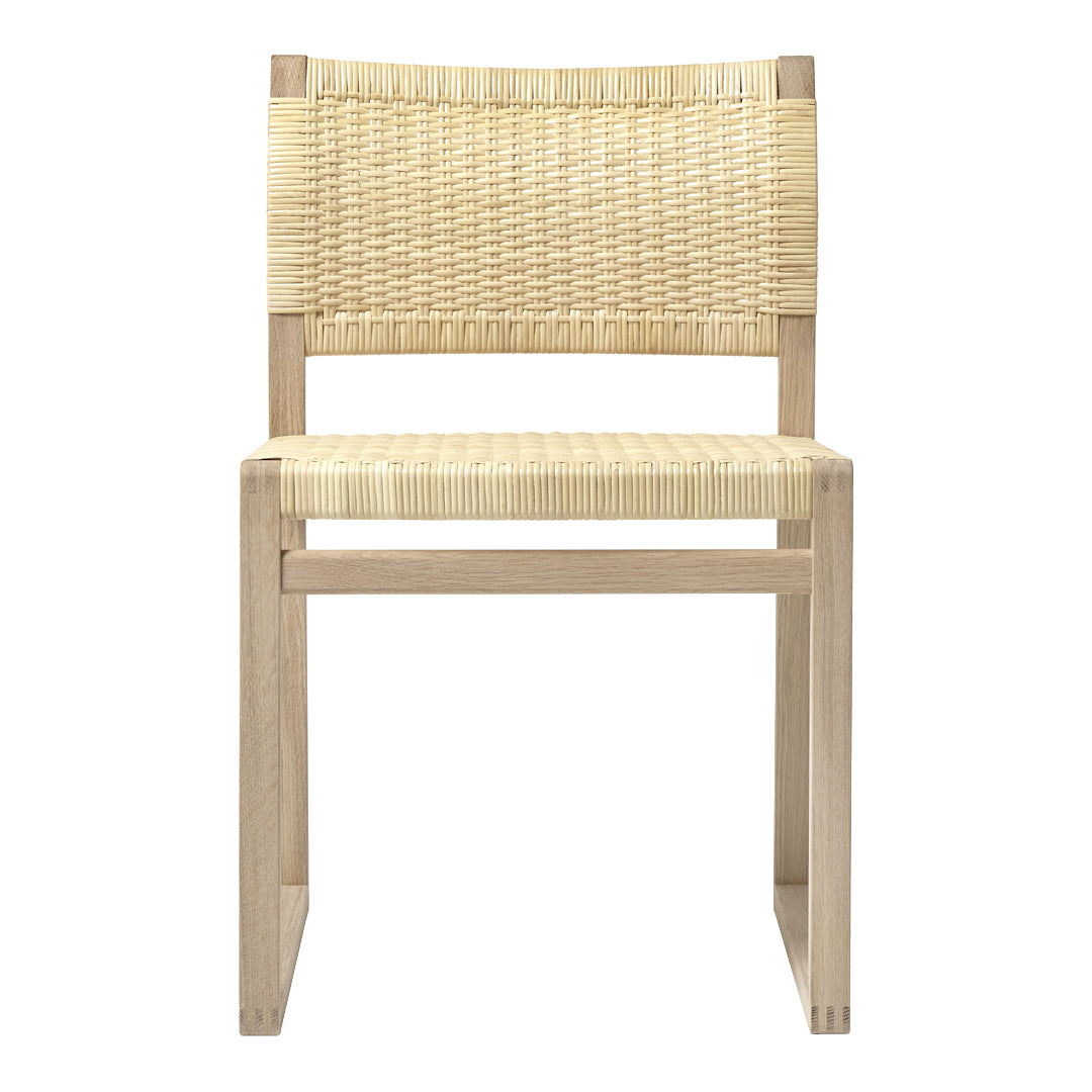 BM61 Natural Cane Wicker Chair - Modern Rattan Accent Chair for Living Room, Bedroom, Patio & Outdoor Relaxation