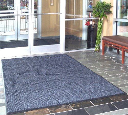 Premium Waterhog Premier Entrance Mats - Durable 4' x 6' Bluestone Doormat for High Traffic Areas - Perfect for Home, Office & Commercial Use