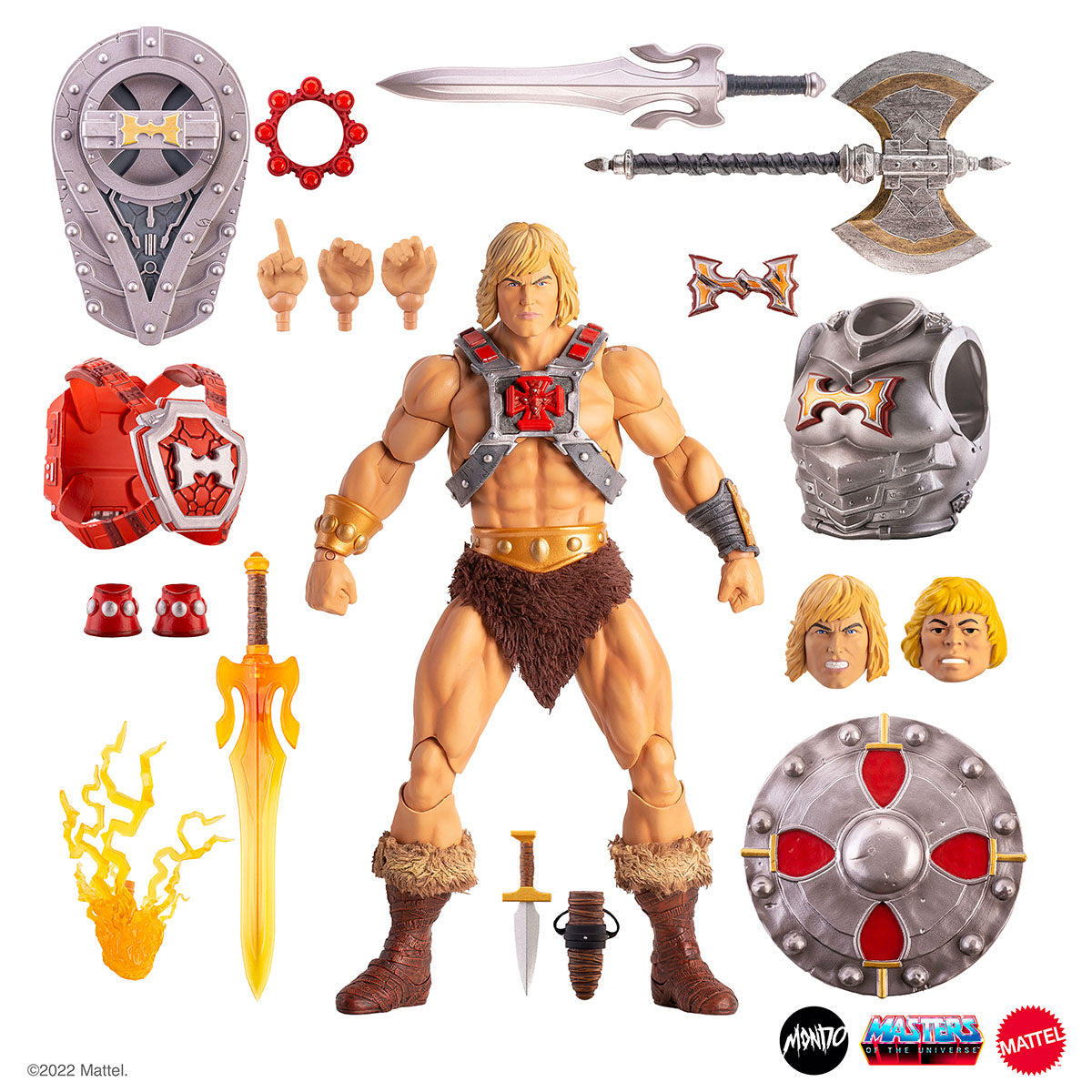 He-Man Deluxe 1/6 Scale Action Figure - Mondo Exclusive Timed Edition Collectible | Masters of the Universe Display Piece for Fans & Collectors