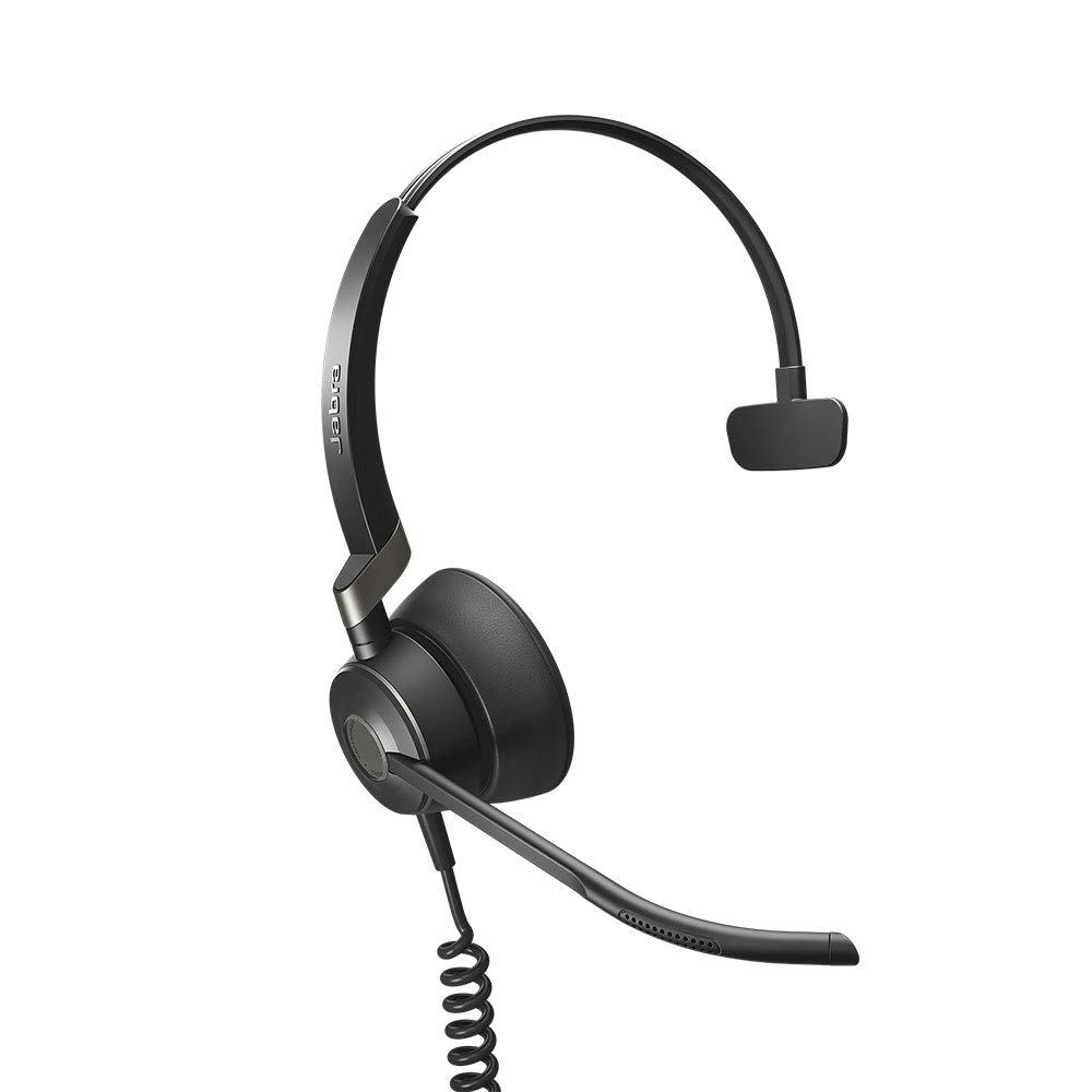 Jabra Engage 50 Wired Mono Headset with 3-Microphone System - Superior Digital Sound & Passive Noise Cancellation Headphones for Office Calls, Customer Service & Remote Work - Blocks Background Noise with Enhanced Hearing Protection (Single Pack)