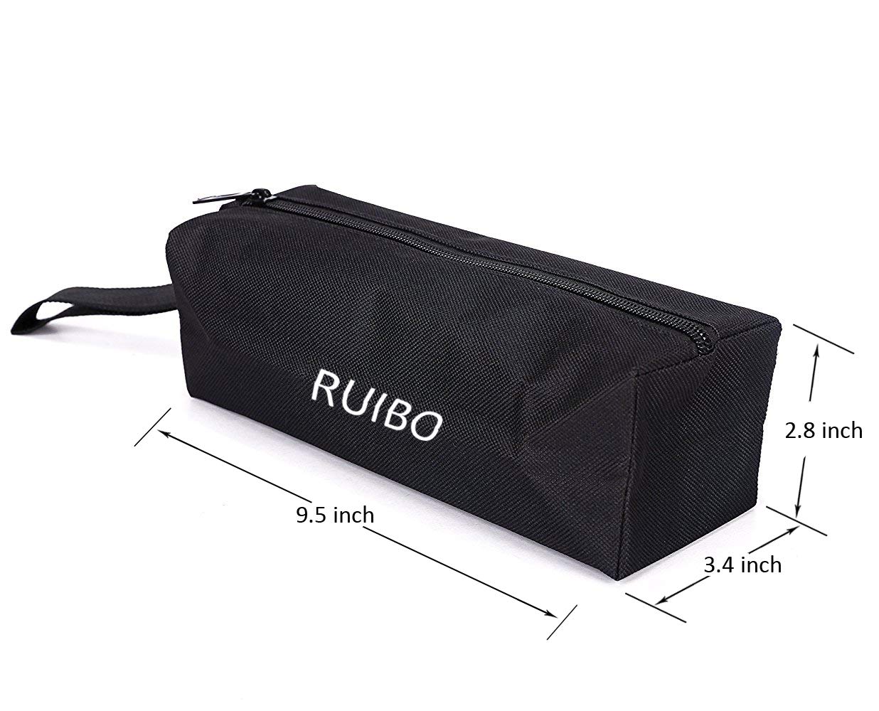 Ruibo Small Canvas Zipper Pouch - Multi-Purpose Tool Organizer Bag with Hanging Loop for Screwdrivers, Pliers & Nut Drivers - Durable Storage for DIY, Camping & Workshop - Perfect Gift for Men & Women
