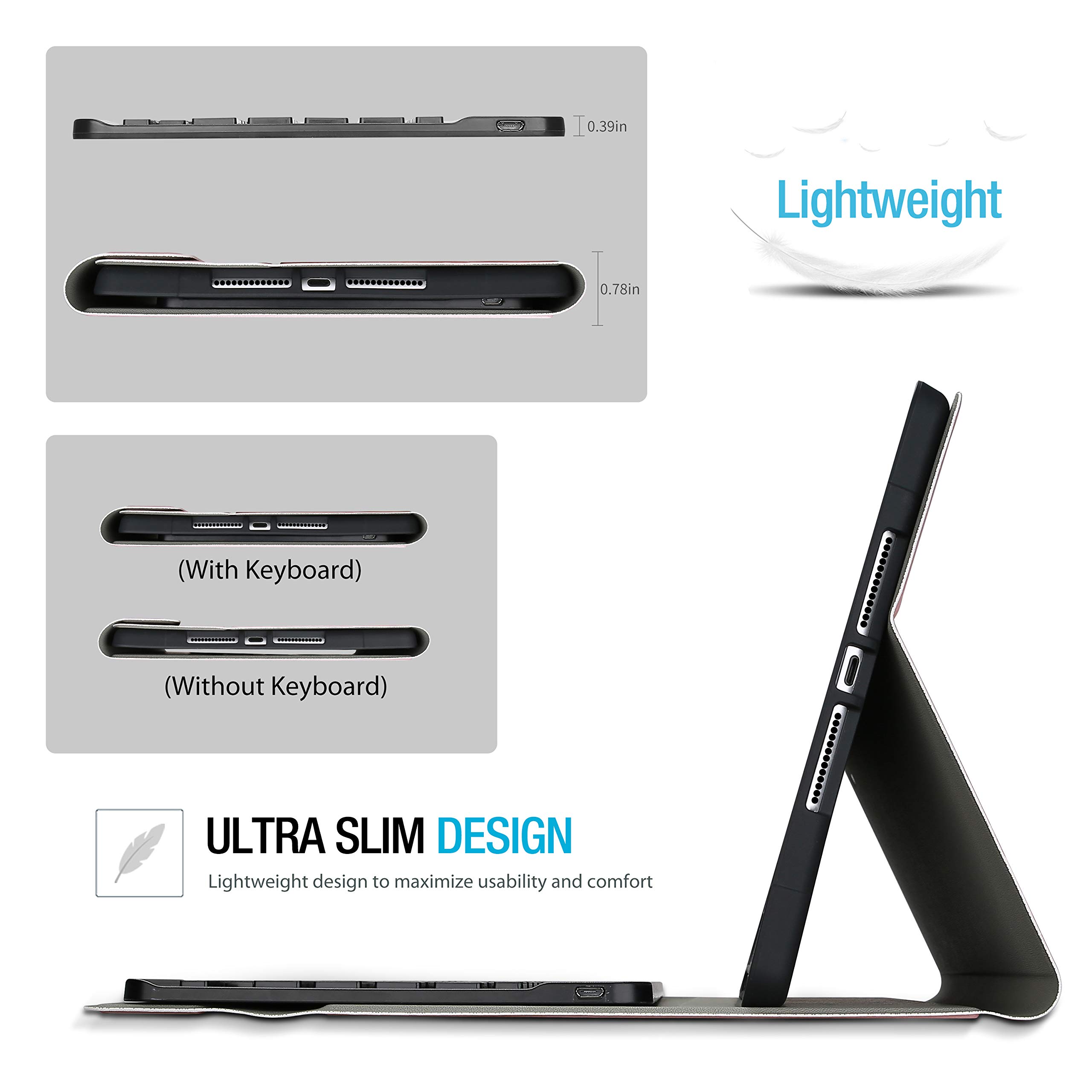 ProCase Magnetic Detachable Keyboard Case for iPad 10.2