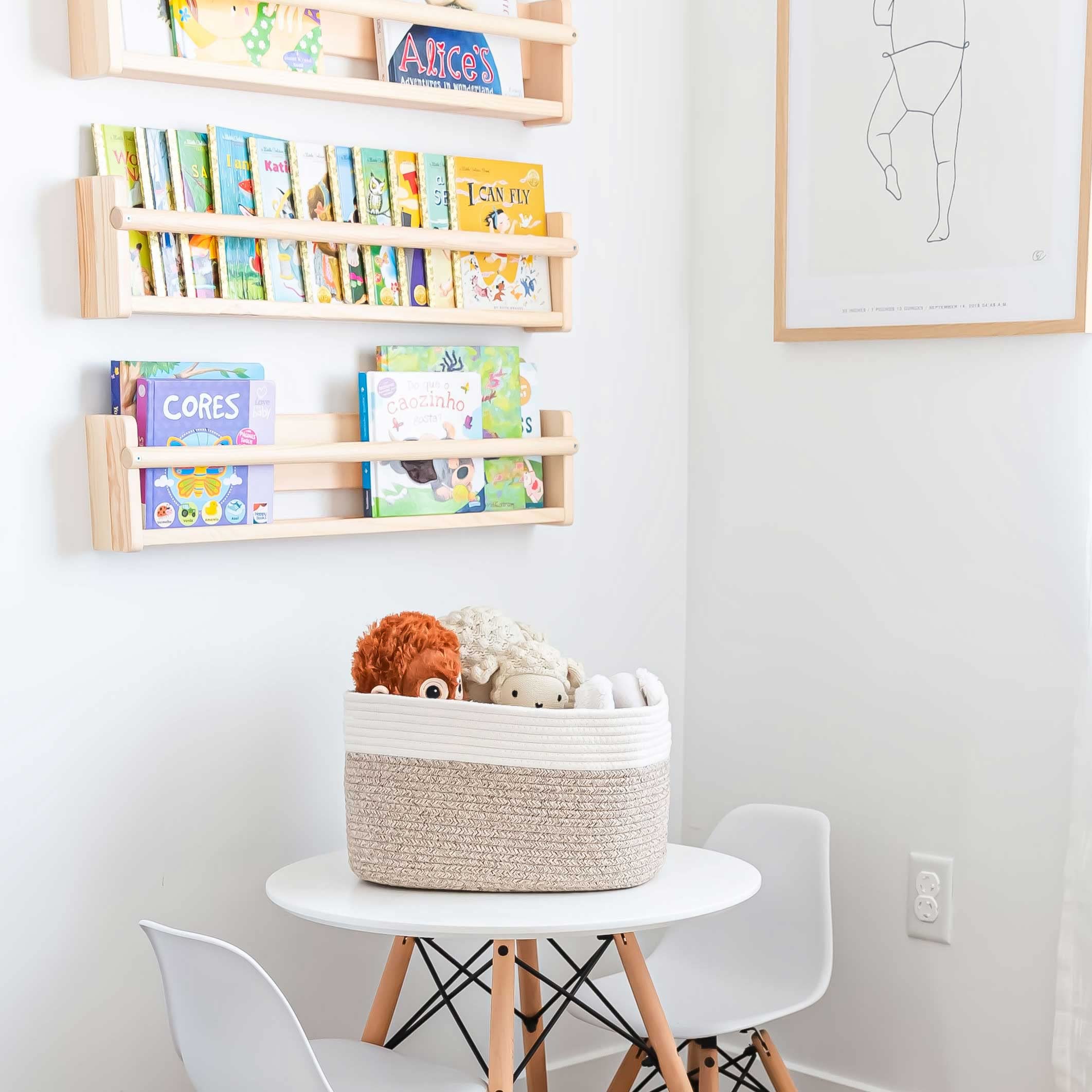 OrganiHaus Woven Cotton Rope Storage Basket - Nursery, Bathroom & Home Decor - Multi-Purpose Organizer for Toys, Towels, Books & More - Natural Brown Handwoven Basket for Stylish Storage Solutions