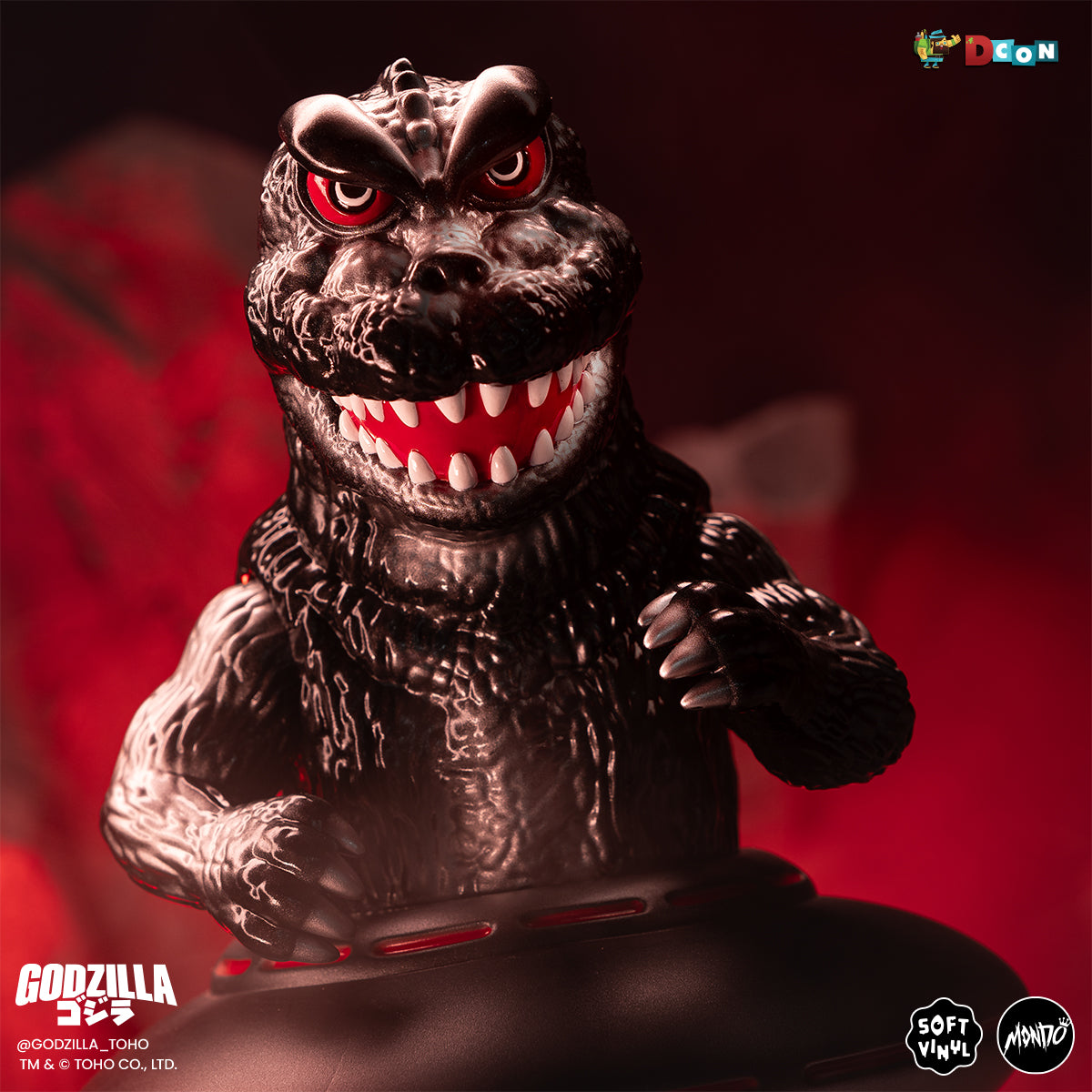 Godzilla UFO Soft Vinyl Figure - Xilien Black (Designer Con Exclusive) | Collectible Japanese Kaiju Toy for Display & Gifts | Perfect for Anime Fans & Pop Culture Collectors