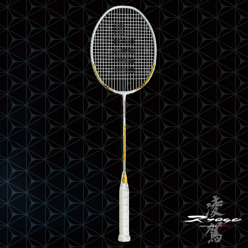 Gosen Ryoga Mugen Badminton Racket - Professional White Shuttlecock Racquet for Advanced Players | Perfect for Tournaments & Training Sessions