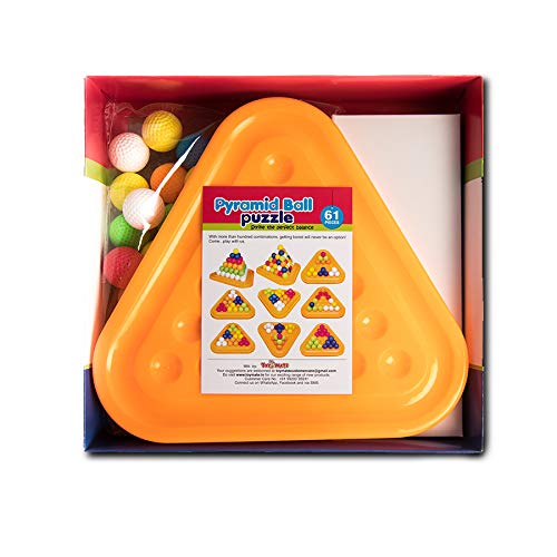 Toymate Pyramid 60 Balls Puzzle – Educational STEM Game for Kids 5+ Years – Perfect for Family Fun, Party Activities, and Classroom Learning