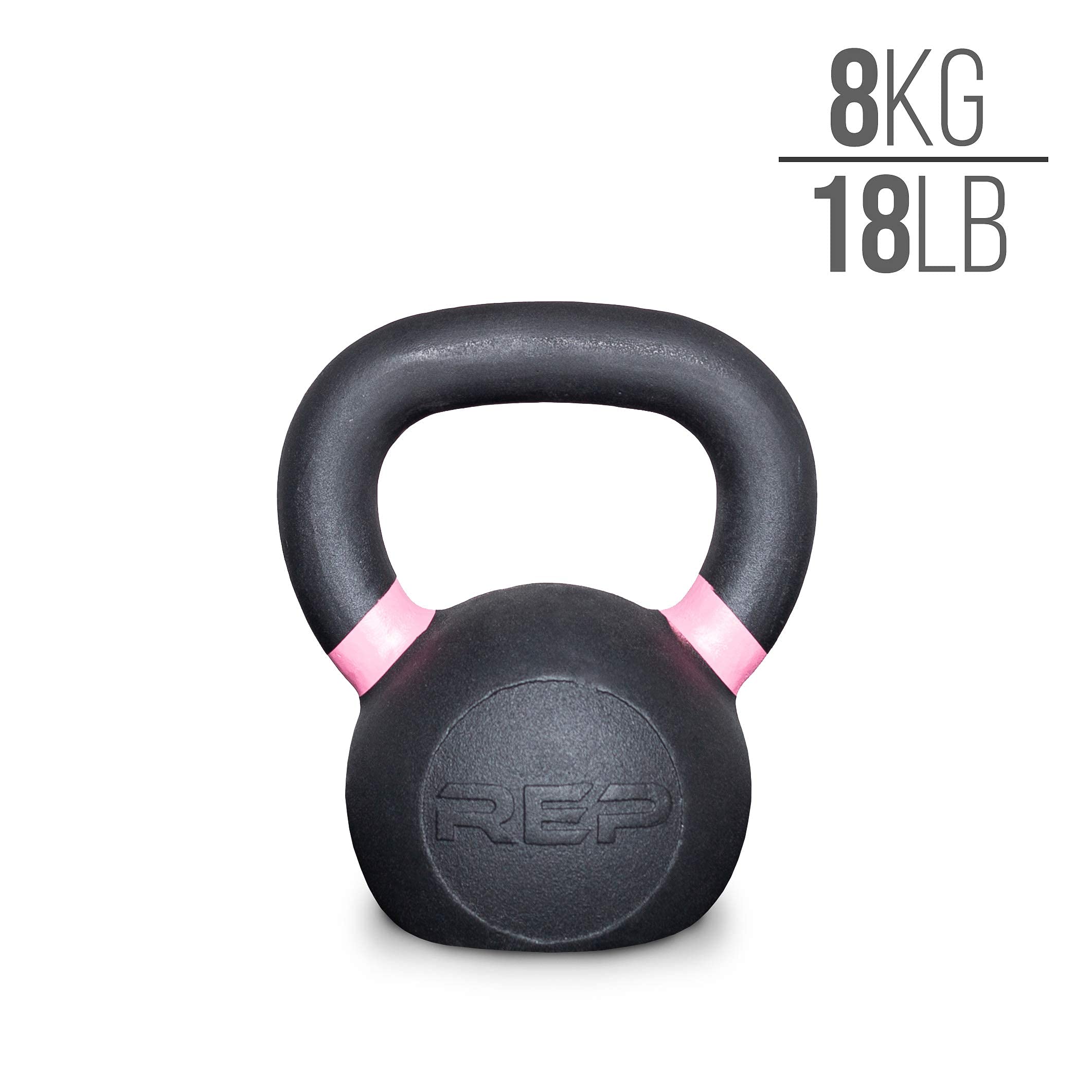 REP Fitness Kettlebells for Strength Training, Conditioning & CrossFit Workouts - Durable Cast Iron with LB/KG Markings - Perfect for Home Gym, CrossFit Box & Functional Fitness Training