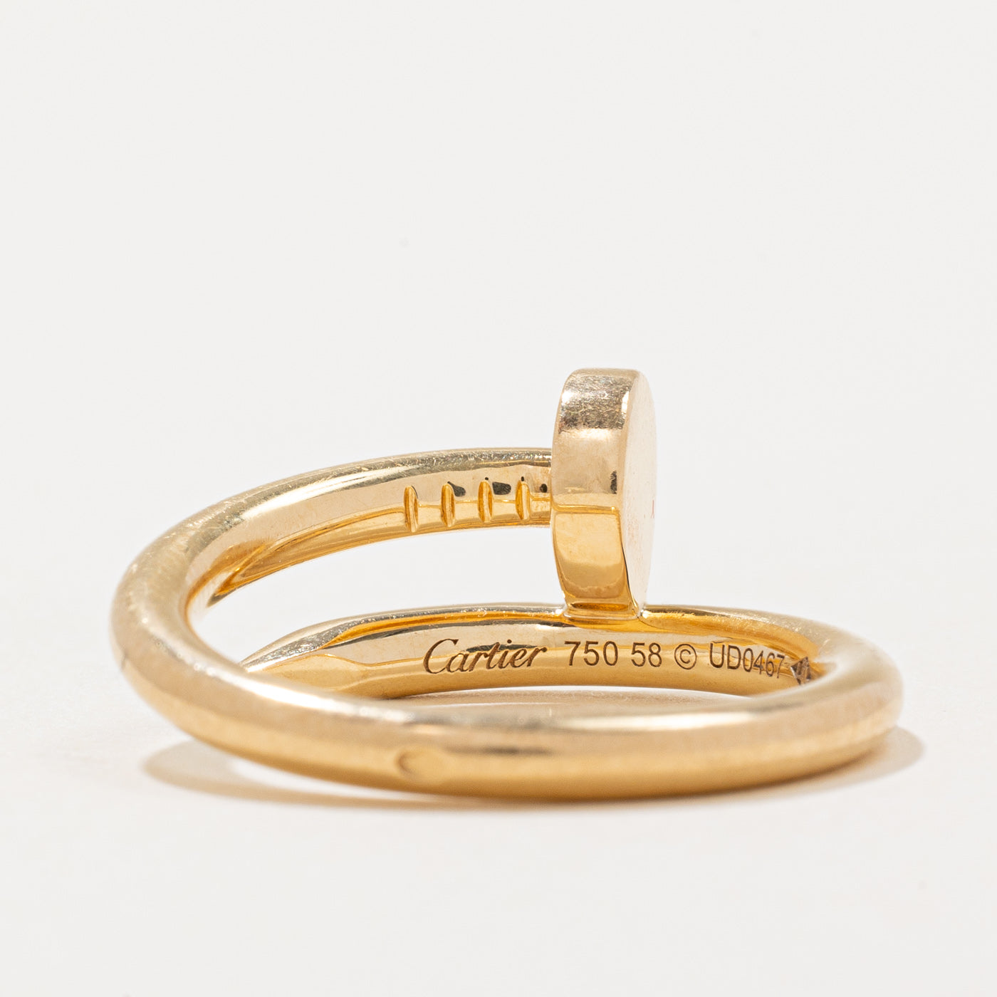 Cartier Juste Un Clou Ring - Classic 18K Gold Nail Design, Size 8.25 | Luxury Jewelry for Women, Perfect for Weddings, Anniversaries & Special Occasions