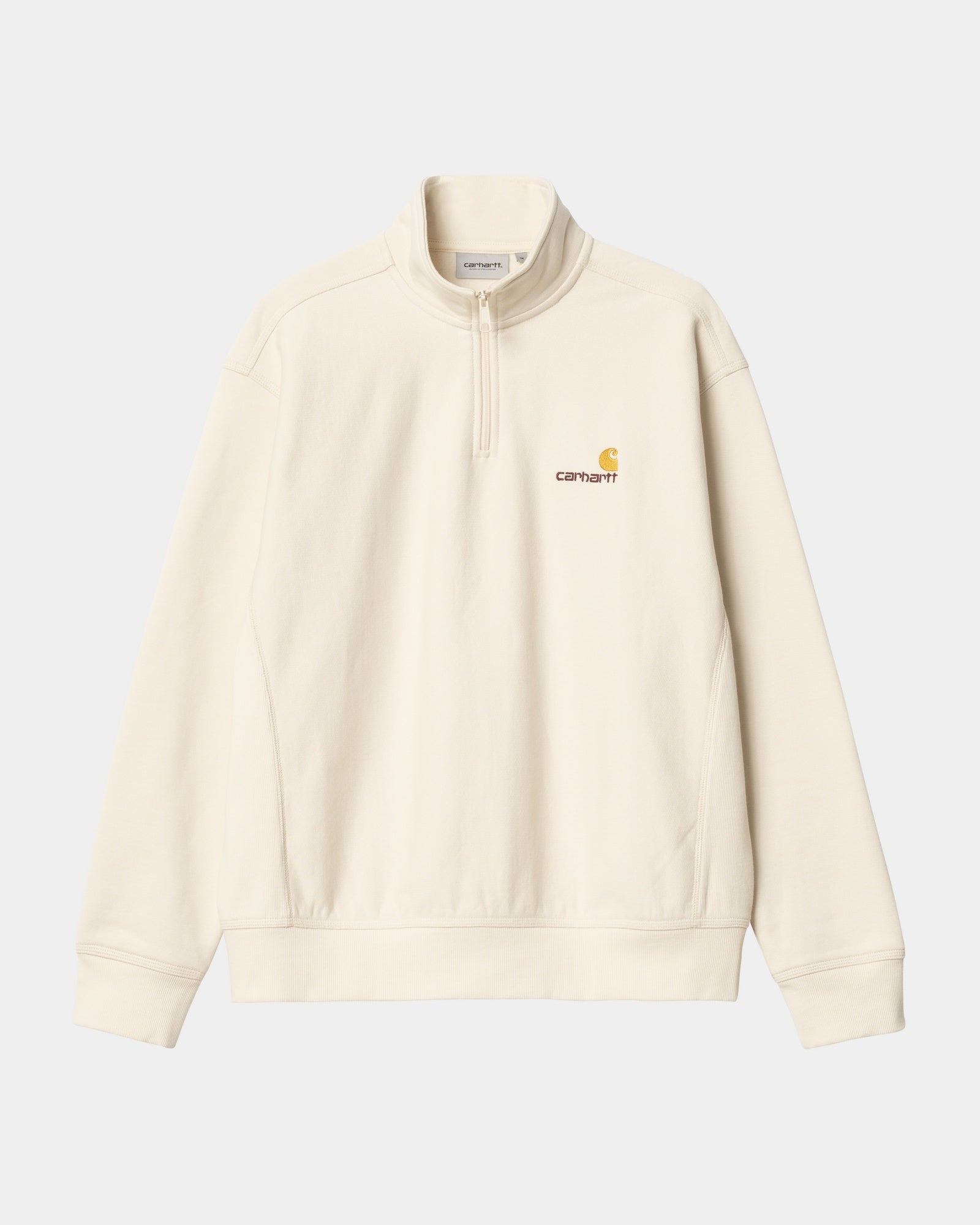 Half Zip American Script Sweatshirt - Comfortable Pullover Hoodie for Men & Women | Natural Cotton Blend | Perfect for Casual Wear, Gym & Outdoor Activities