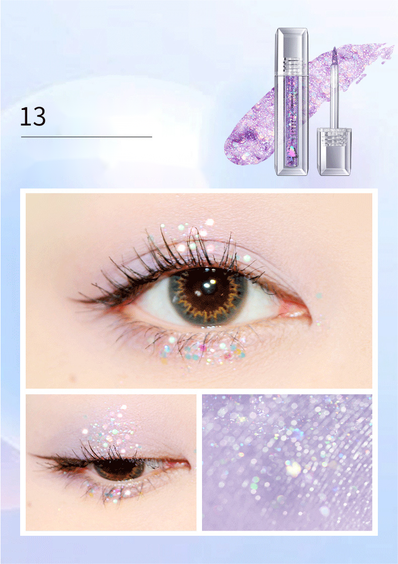 ZEESEA Alice Liquid Eyeshadow - Long Lasting Shimmer & Glitter Eyeshadow for Women, Waterproof & Smudge Proof - Perfect for Party, Wedding, and Night Out Makeup