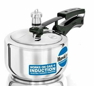 Hawkins HSS15 1.5L Stainless Steel Pressure Cooker - Fast & Safe Cooking for Soups, Stews, Rice & More | Perfect for Home Kitchens & Camping