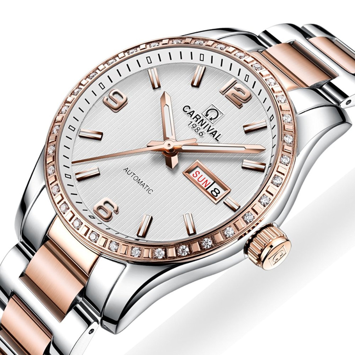**Stylish Automatic Mechanical Couple Watches Set for Men & Women - Luxury Dress Watches for Him & Her - Perfect for Anniversaries, Weddings & Date Nights**