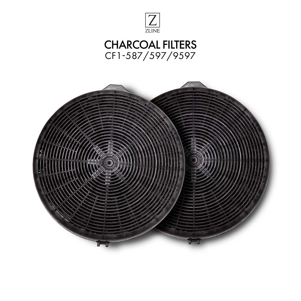 ZLINE Charcoal Replacement Filters for Range Hood Models 587, 597, 9597 - 2 Pack (CF1 587/597/9597) - Perfect for Kitchen Air Purification and Odor Elimination
