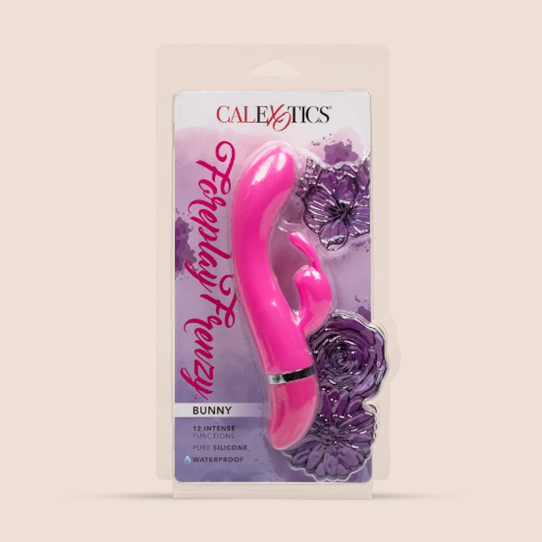 Foreplay Frenzy™ Bunny Rabbit Vibrator - Dual Motor G-Spot & Clitoral Stimulator with Curved Tip for Powerful Orgasms | Perfect for Couples Play & Solo Pleasure