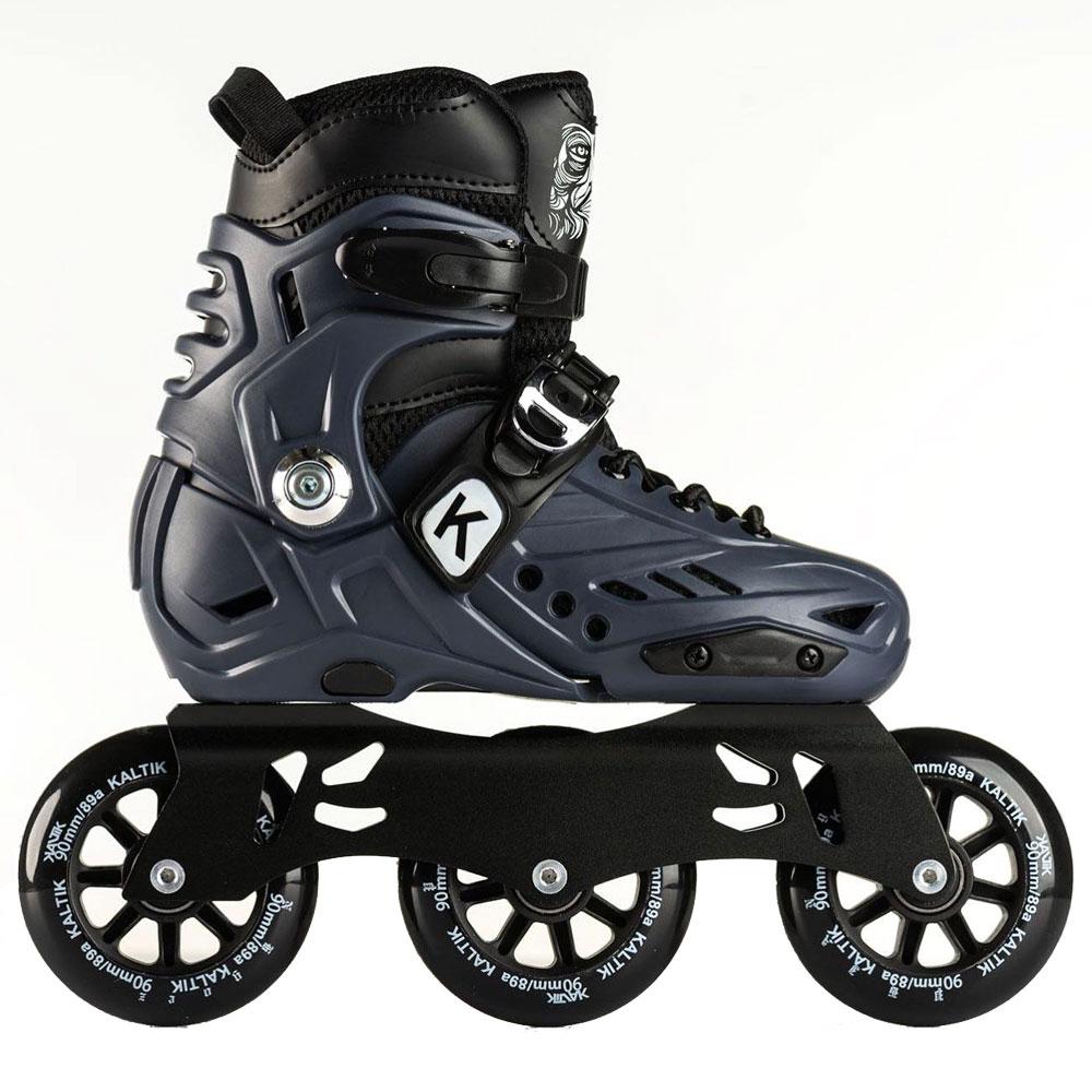 Kaltik Tri 90 Adjustable Kids Roller Skates for Boys & Girls - Lightweight Inline Skates with Adjustable Sizes for Outdoor & Indoor Skating, Park Rides, and Family Fun Activities
