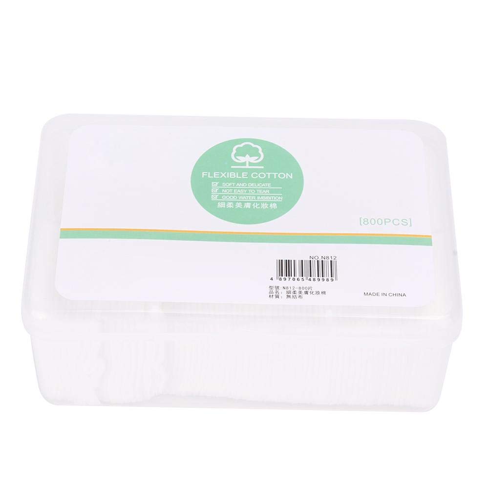 800pcs Disposable Non-Woven Makeup Remover Pads | 5x5.5cm Cosmetic Cotton Wipes for Nail Polish Removal & Face Cleansing | Perfect for Travel, Salon & Daily Skincare Routine