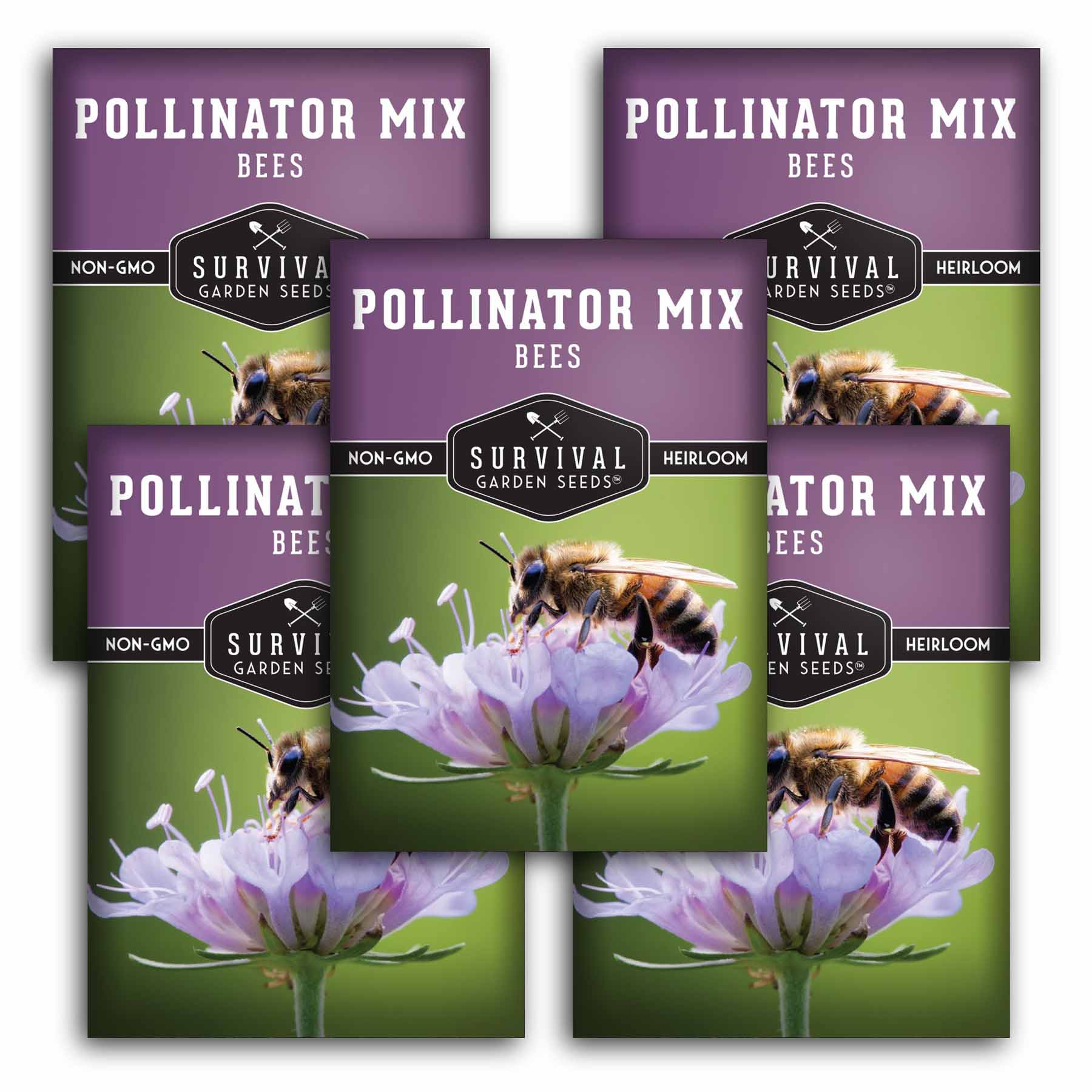 **Pollinator Flower Seeds Mix - Attract Bees & Butterflies to Your Garden - Perfect for Backyard, Patio & Pollinator Gardens**