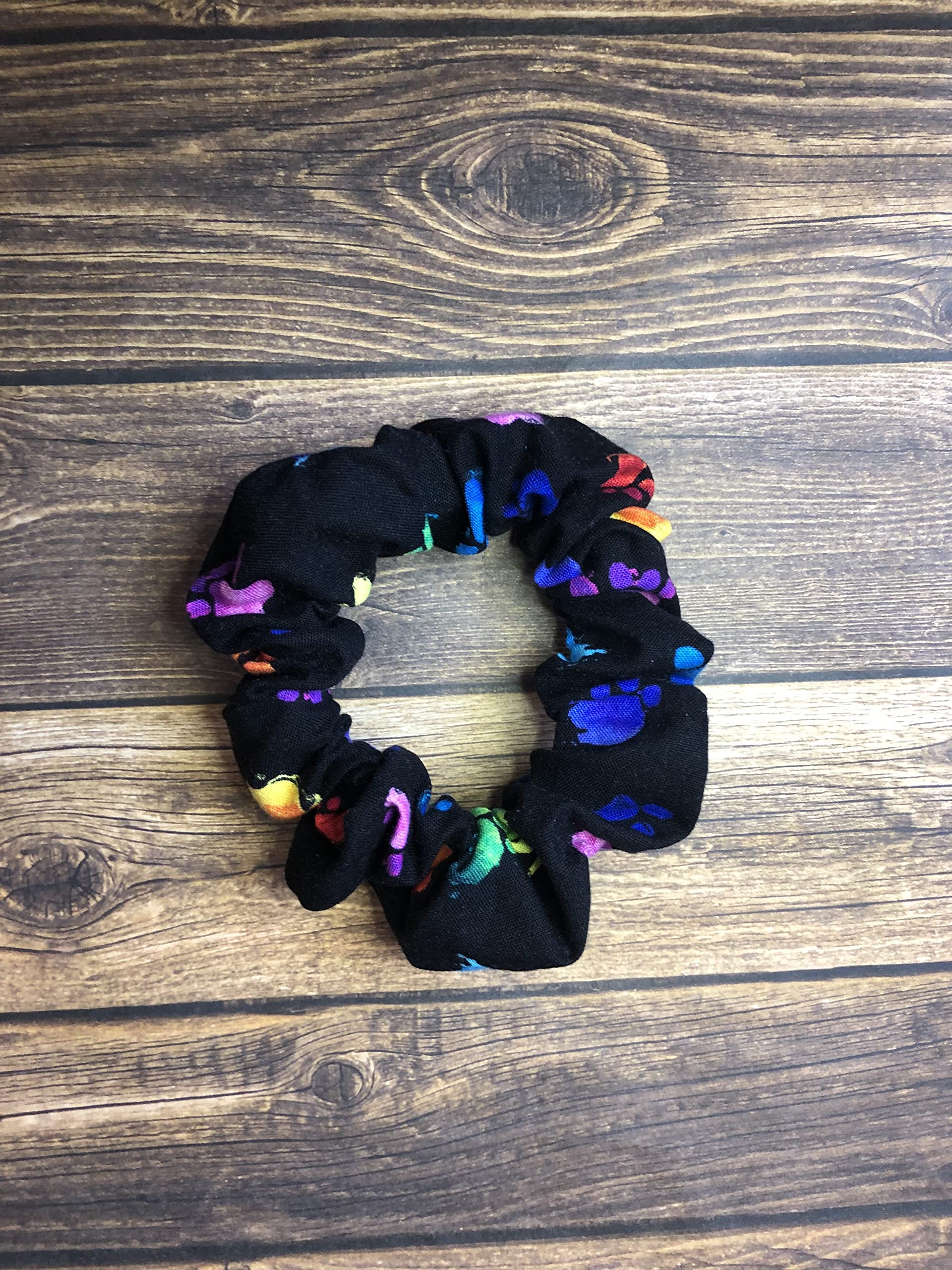 Paw Print Hair Scrunchies for Women & Girls - Stylish Hair Accessories for Daily Wear