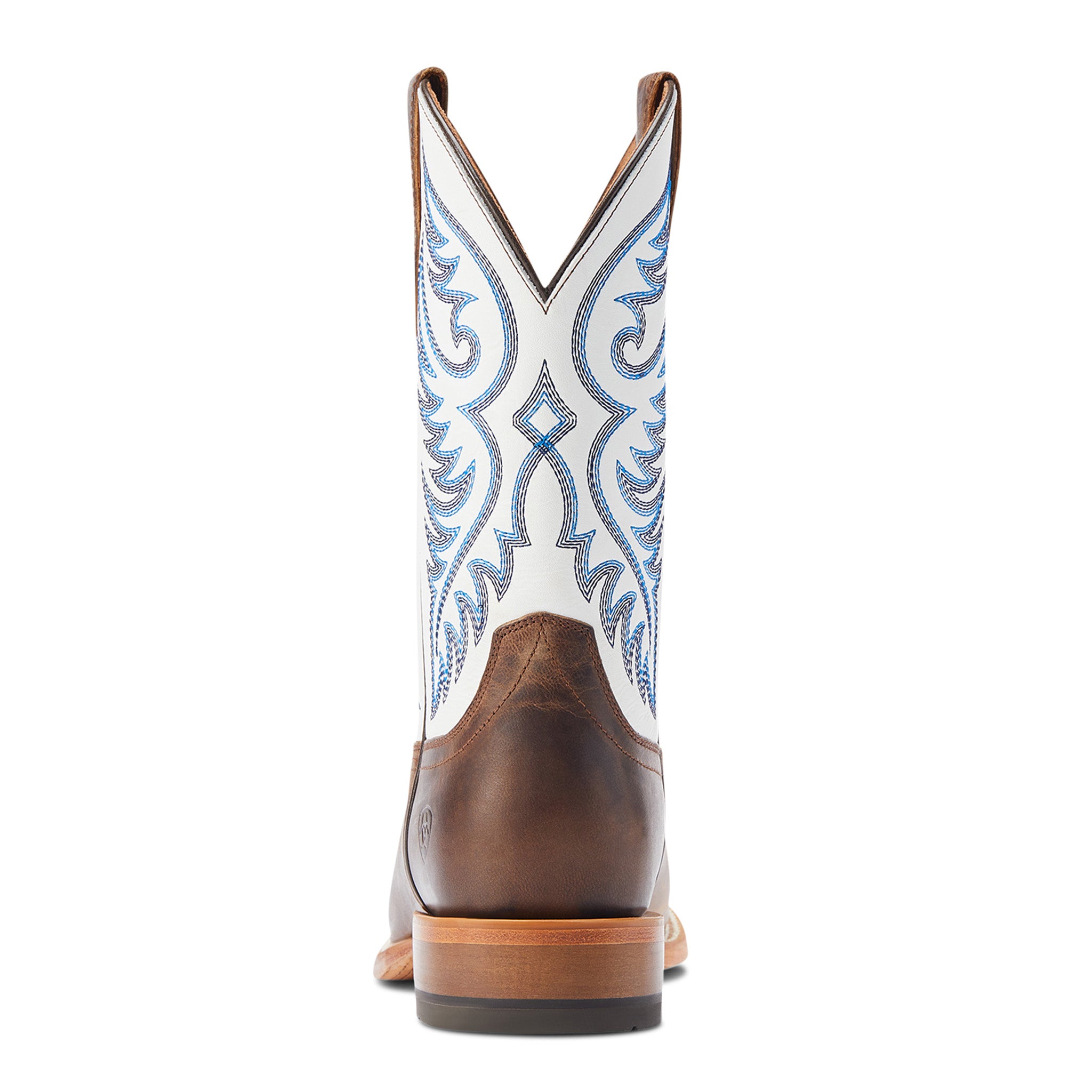 Ariat Men's Brown & Cream Wiley Square Toe Cowboy Boots - Durable Western Work Boots for Riding, Ranch Work & Outdoor Activities