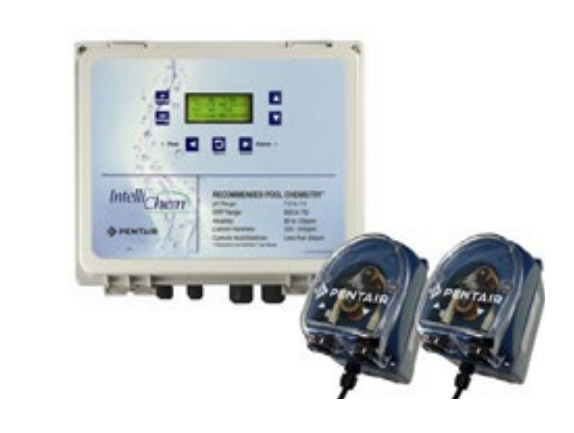 Pentair IntelliChem Chemical Controller with 2 Dosing Pumps for Pool & Spa Water Treatment | Automatic pH & Chlorine Balancing System