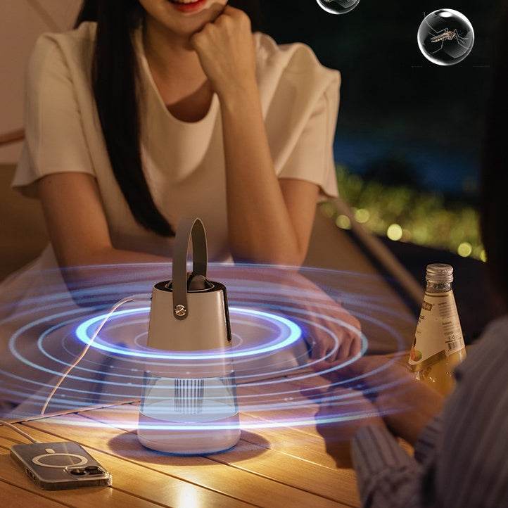 BuzzOff Portable Mosquito Repellent Lamp - USB Rechargeable Outdoor Bug Zapper for Camping, Patio, and Backyard Protection