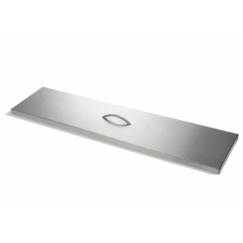Premium Stainless Steel Fire Pit Cover – Heavy Duty Rectangular Outdoor Fire Pit Lid for Patio, Deck, Backyard – Rustproof & Weather-Resistant for Year-Round Protection