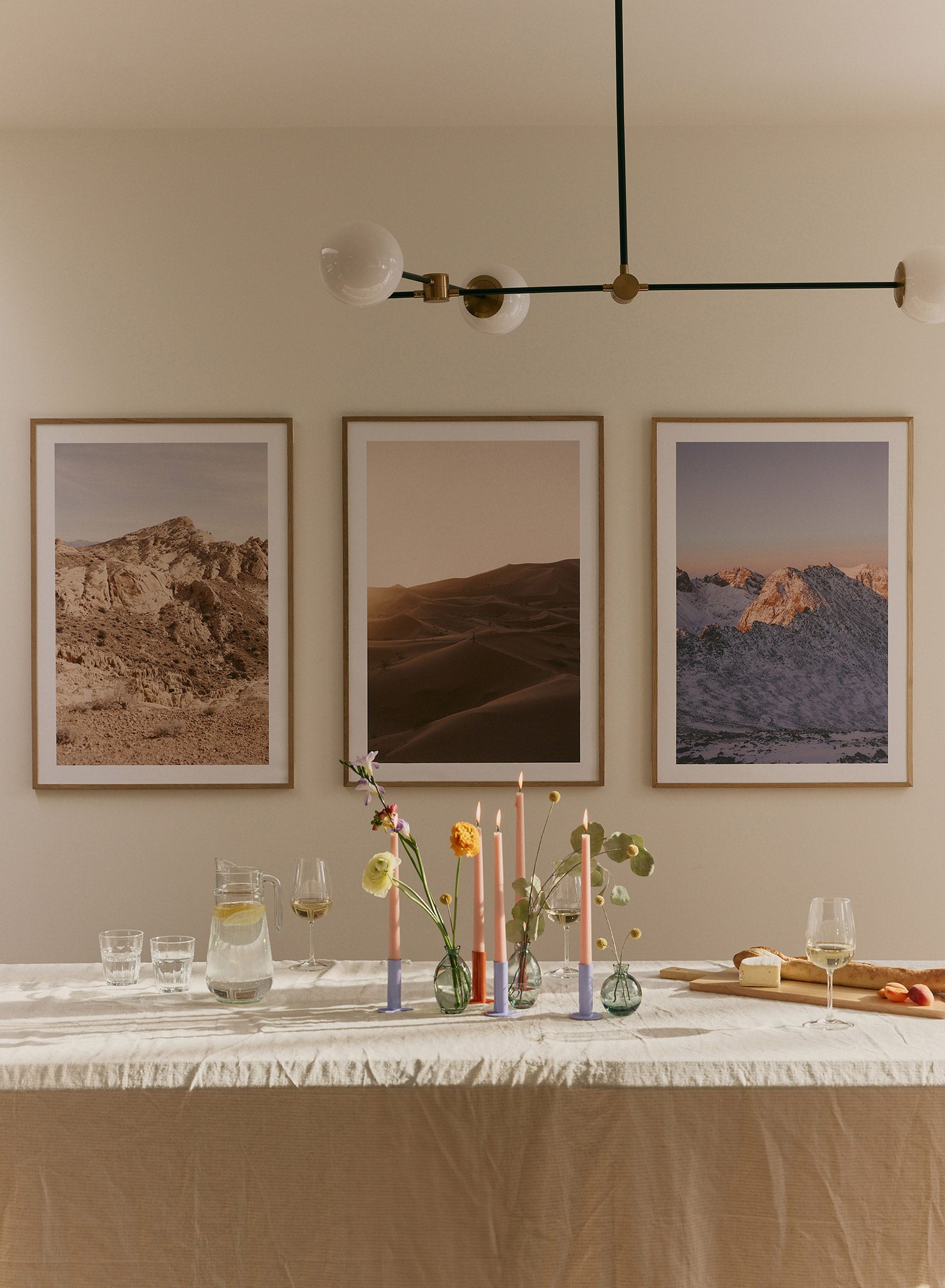 Saharan Solitude Wall Art Poster - Desert Landscape Print for Home & Office Decor - Perfect for Living Room, Bedroom, or Office Wall Decoration