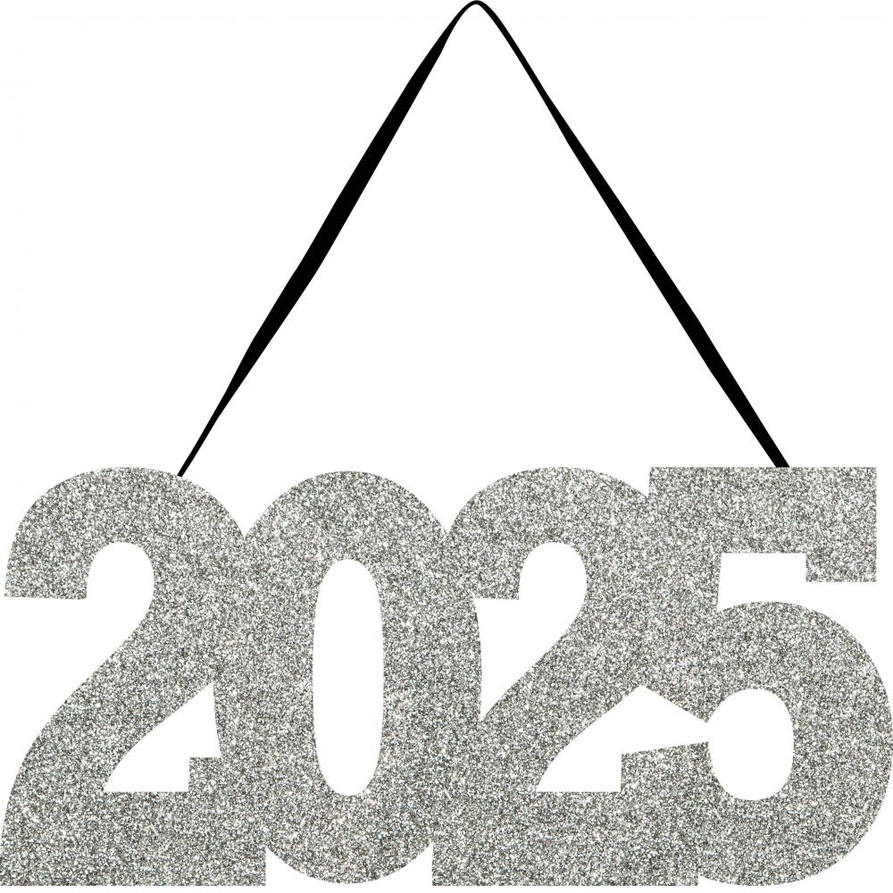 2025 Glitter Hanging Sign - Party Decorations for New Year, Birthday & Wedding - Perfect for Wall, Door & Ceiling Decor