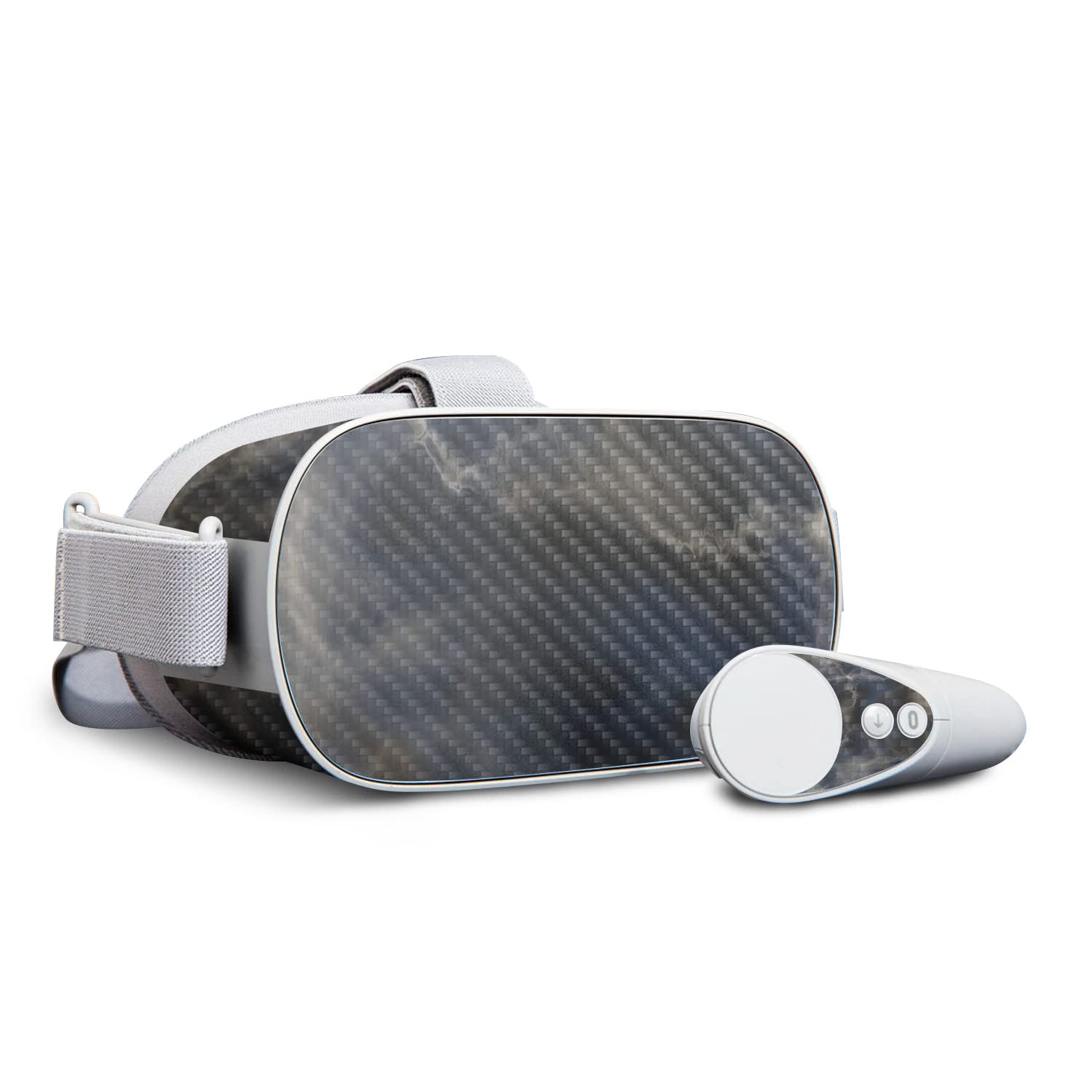 Premium Carbon Fiber Skin for Oculus Go - Stormy Marble Design | Protective & Durable Textured Cover | Easy to Apply & Remove | Made in USA | Perfect for Gaming, VR Protection & Custom Style Enhancement