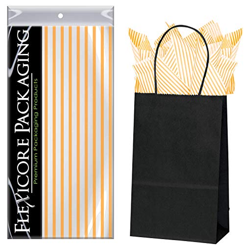 Tangerine Orange Pin Stripe