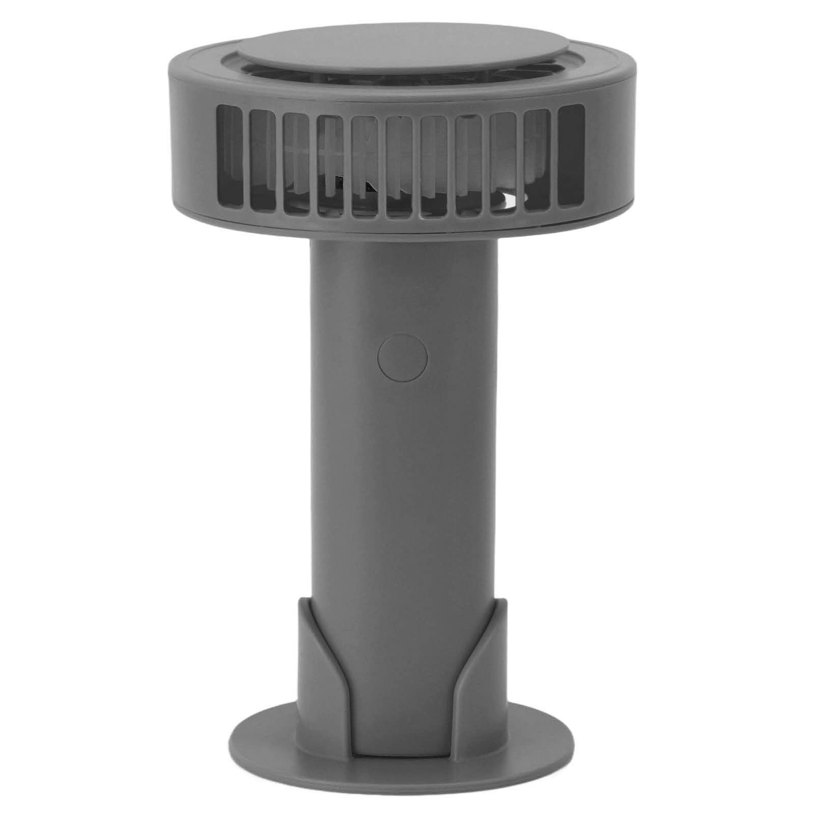 Gaeirt Handheld Electric Fan - Portable Mini Pocket Fan with 3 Speed Settings, 90° Adjustable, 70 to -200mA, Lanyard Included - Perfect for Outdoor Activities, Running, Travel, and Office Use (Gray)