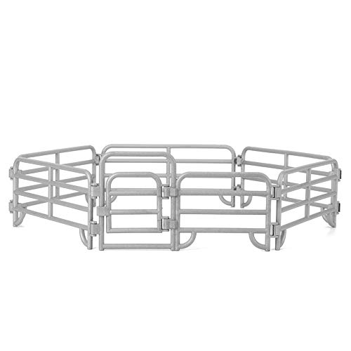 Farm Fence Horse Corral Playset - 16pcs DIY Toy for Kids' Farm & Garden Role-Playing Games