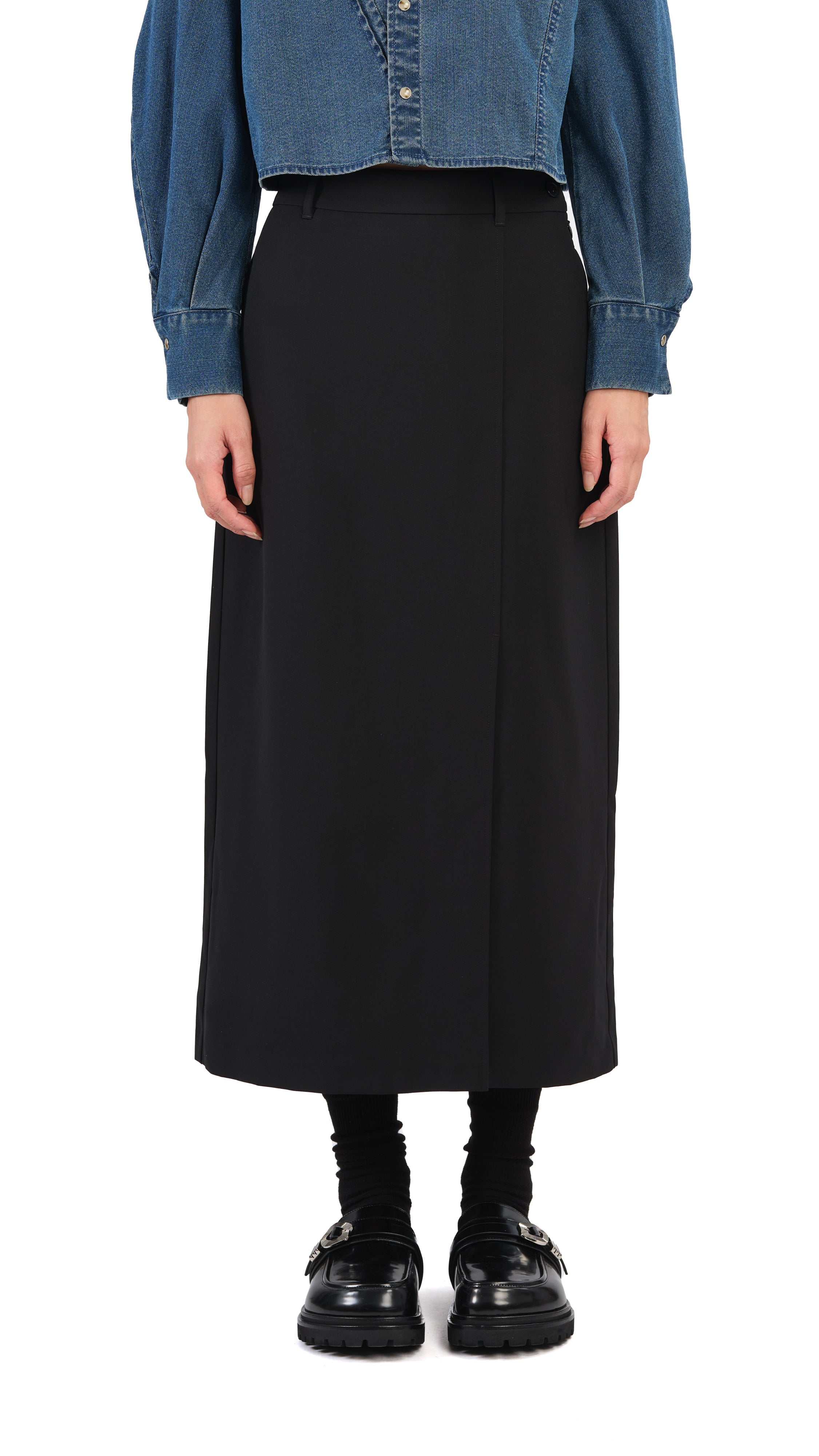 Elegant High Waist Pencil Skirt with Side Slit - Women's Office & Party Bodycon Dress for Work, Cocktail & Formal Events