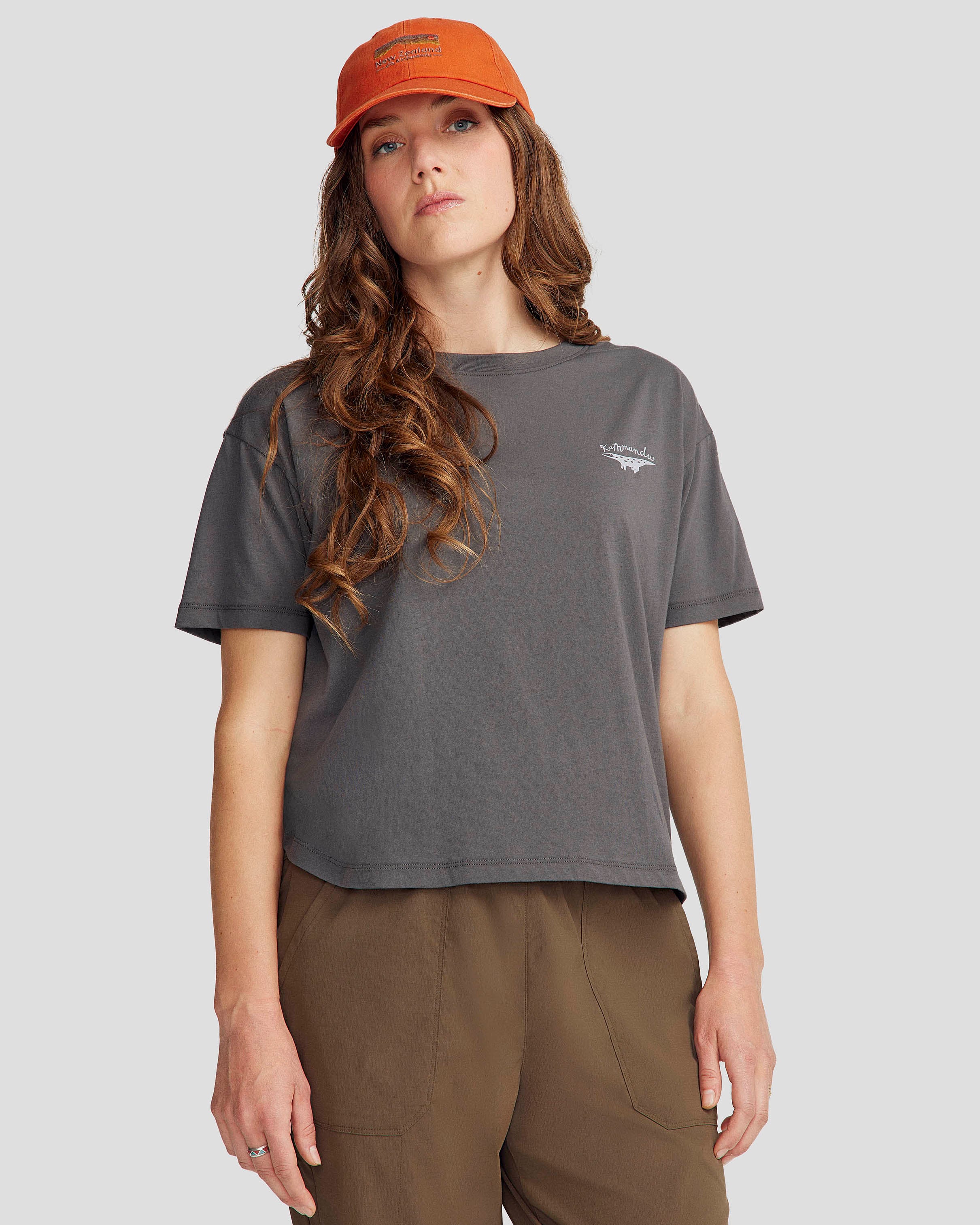 Organic Cotton Women's Lizard Print T-Shirt - Soft & Comfortable Casual Tee for Everyday Wear, Work & Outings