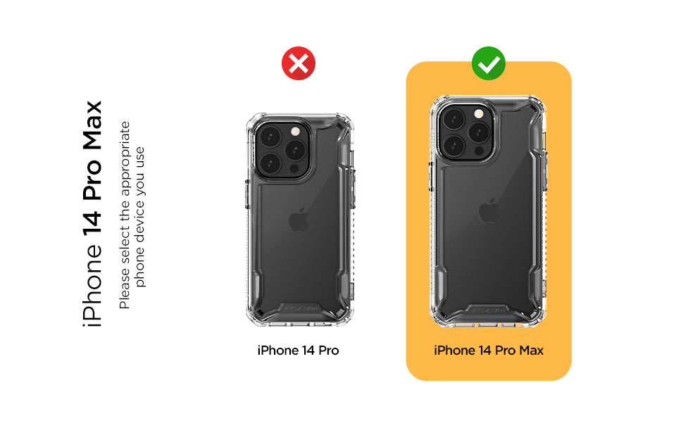 iPhone 14 Series Case - Terra Guard Crystal All-in-One Protective Cover | Shockproof & Scratch-Resistant | Perfect for Everyday Use, Travel & Outdoor Activities