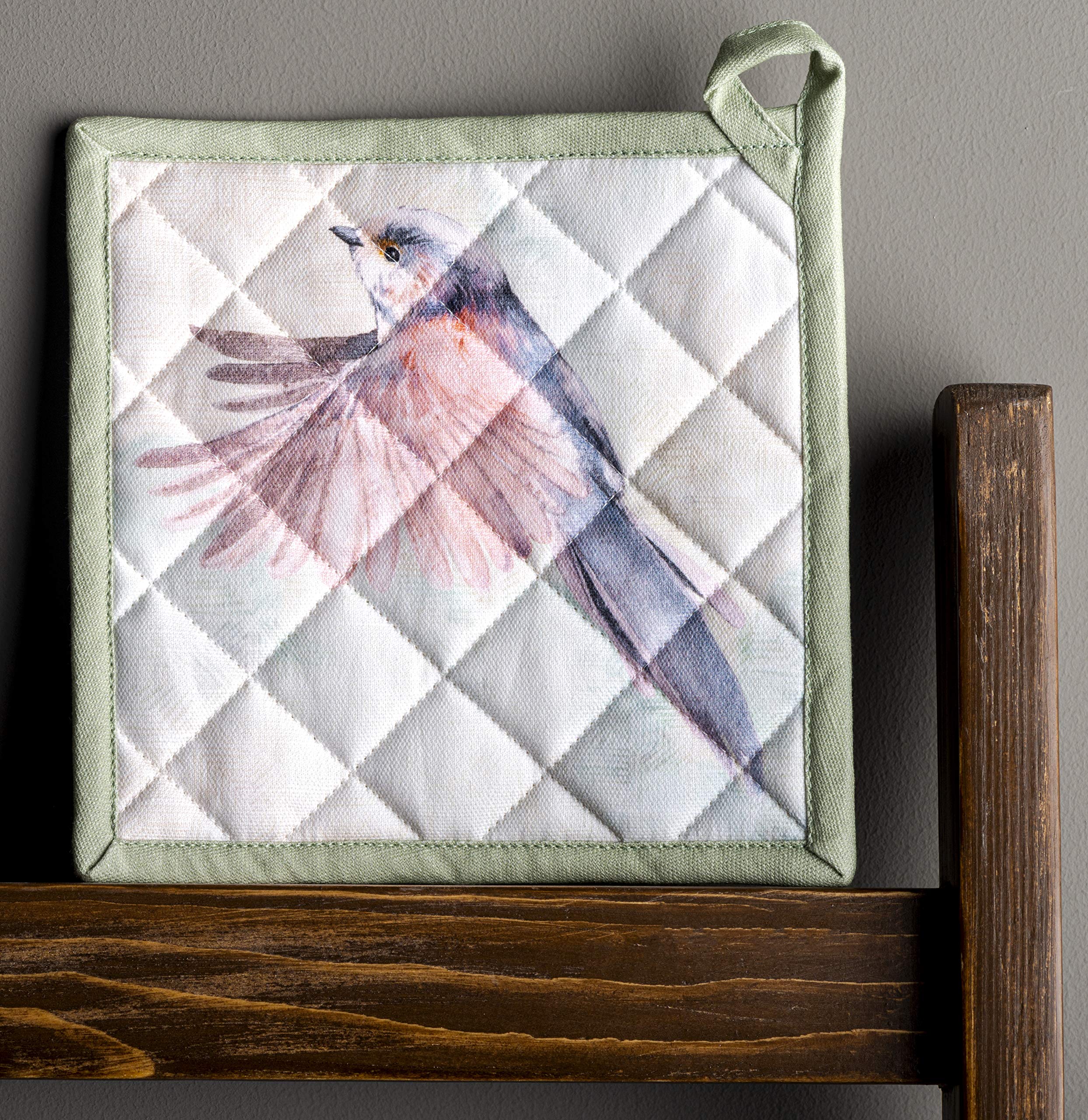 Premium 100% Cotton Pot Holders Set of 2 - 8