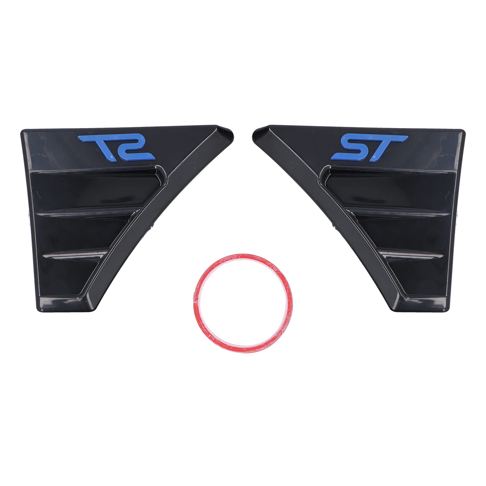 Fydun Rear Window Louver Shade Cover - Pair of ST Style Side Vent Quarter Panel Replacement for Ford Focus MK2 - Perfect for Car Customization & Sun Protection
