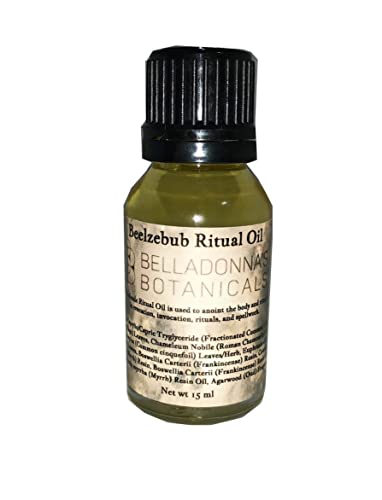 Beelzebub Ritual Oil - Authentic Occult Supplies for Dark Magic Spells & Demon Invocation | Perfect for Wiccan Altars, Pagan Ceremonies & Spiritual Cleansing