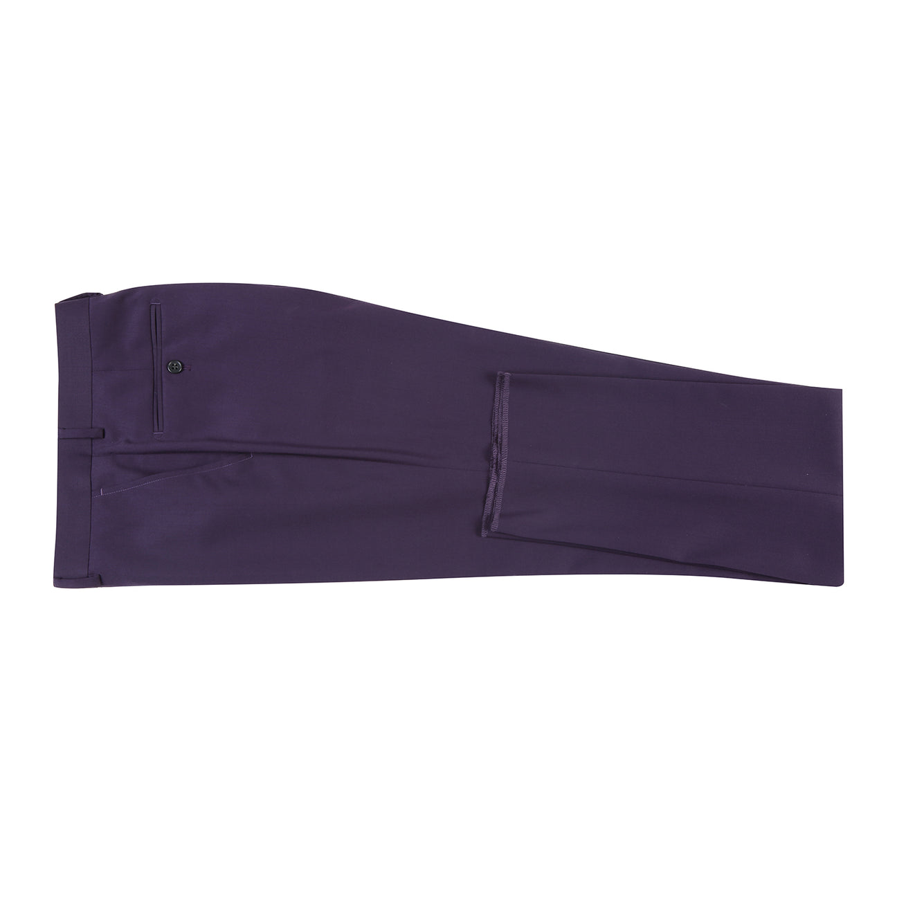 Alessandro Vitello by Renoir Slim Fit Wool Suit in Purple Blue (Style 566-4) - Premium Business Attire for Weddings, Office & Formal Events