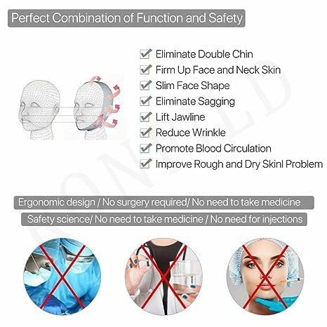 RONFILD Women's Inflatable V-Shape Face Lifting Belt - Facial Slimming Strap for Cheek & Chin Contouring | Anti-Wrinkle Face Mask | Perfect for Home Spa, Beauty Routine & Self-Care Sessions (Pack of 1)