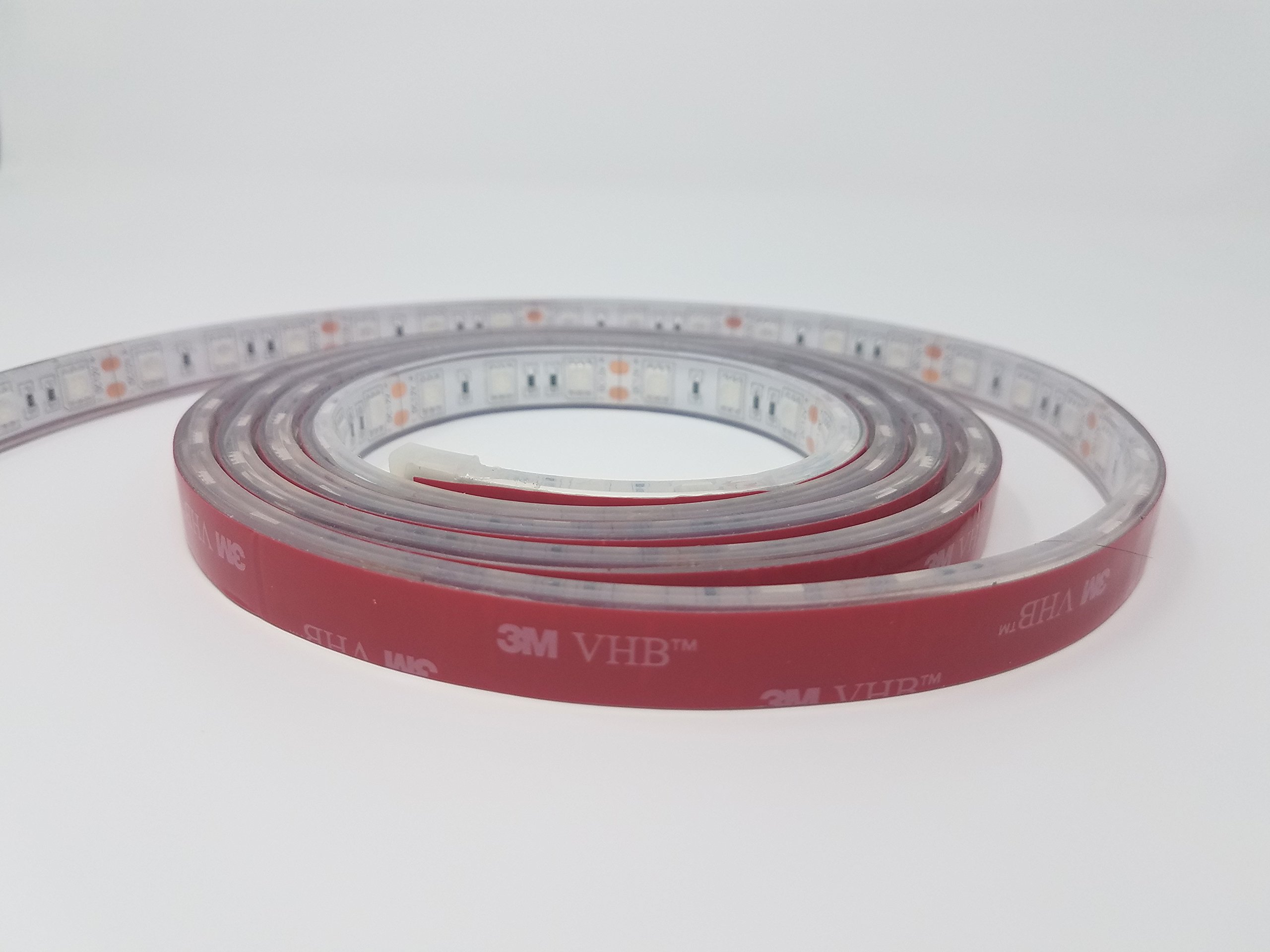 4FT Red Marine Submersible LED Light Strip - 12V Waterproof Boat Lighting for Under Gunnel, Deck & Cabin - IP68 Waterproof LED Tape Light for Boats, Yachts & Marine Applications