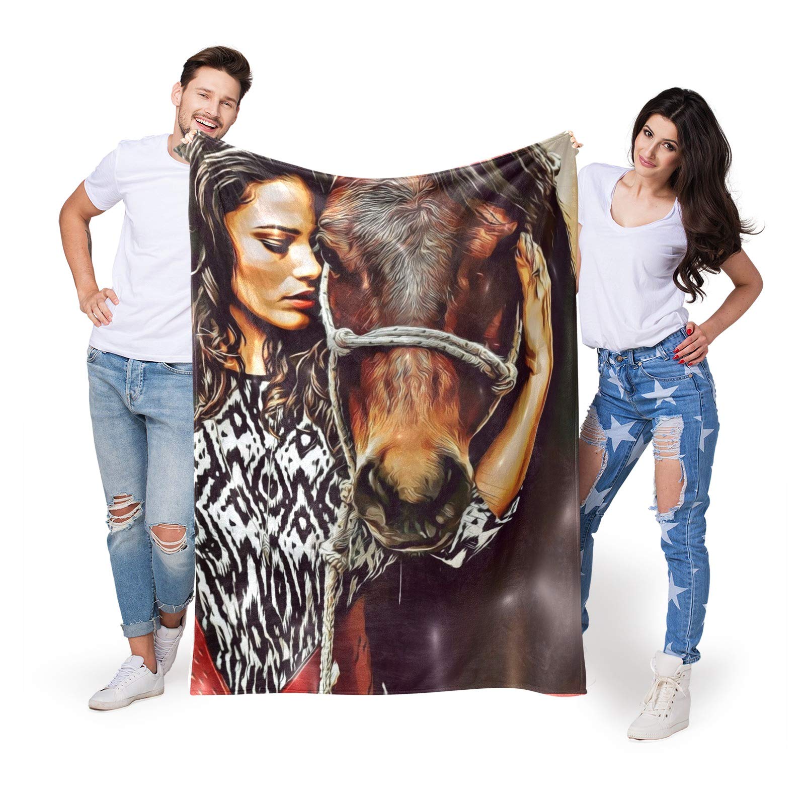 Custom Photo Blanket - Personalized Throw Blanket with 1 Picture (32