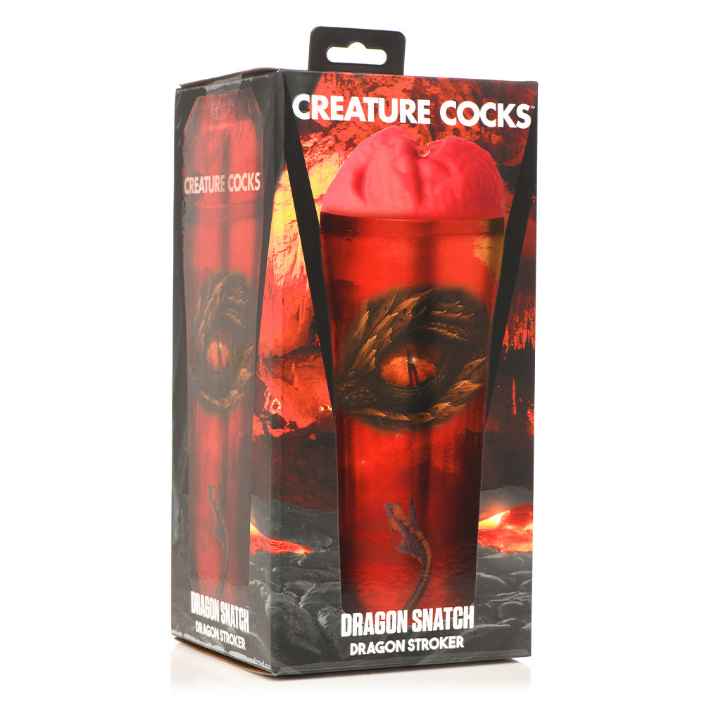 Creature Cocks Dragon Snatch Adjustable Pressure Male Masturbator - Realistic Textured Sleeve for Intense Solo Pleasure & Couples Play