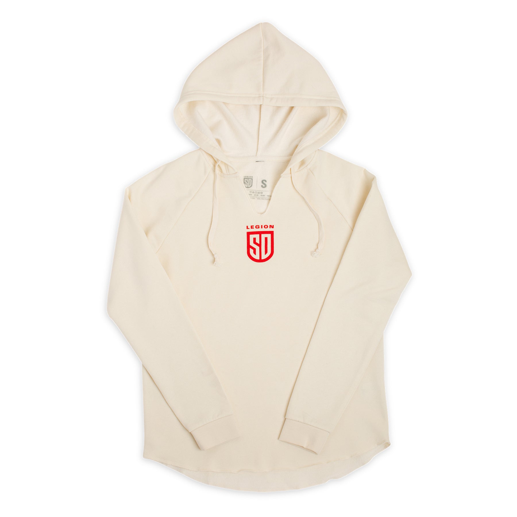 SD LEGION Women's Hooded White Pullover Sweatshirt - Cozy Fleece Winter Hoodie for Casual Wear, Gym & Outdoor Activities